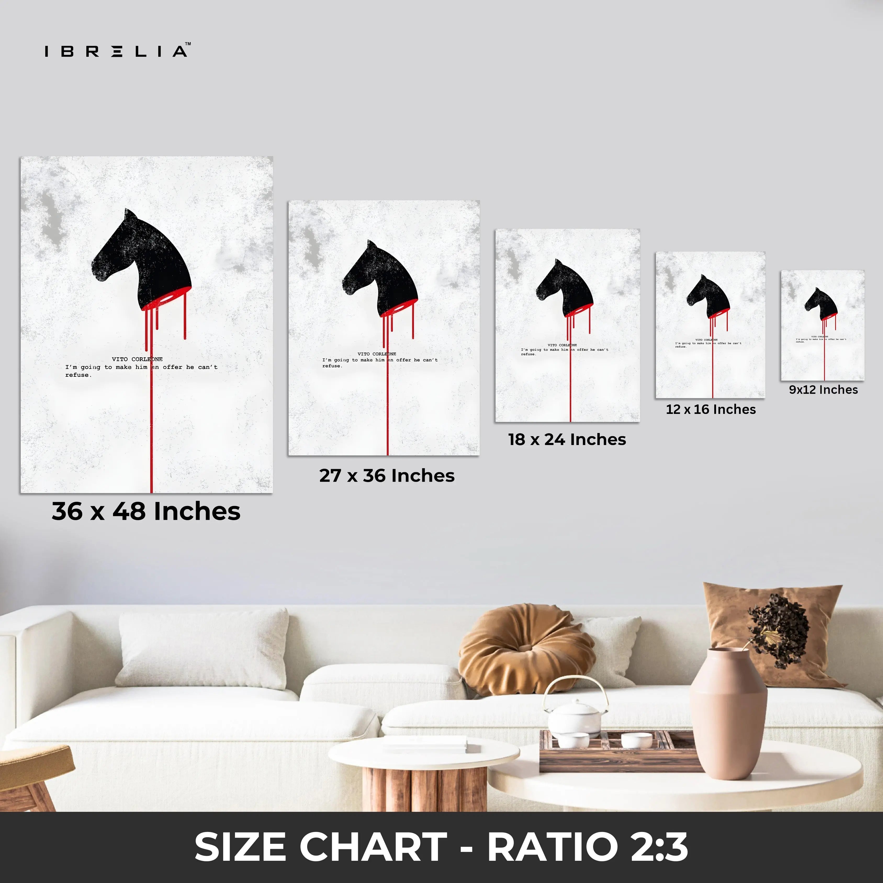 An Offer He Can’t Refuse – Minimal Mafia Quote Art | 4K Ultra Wrap Frame Wall Art in Pakistan | IBRELIA™ IBRELIA