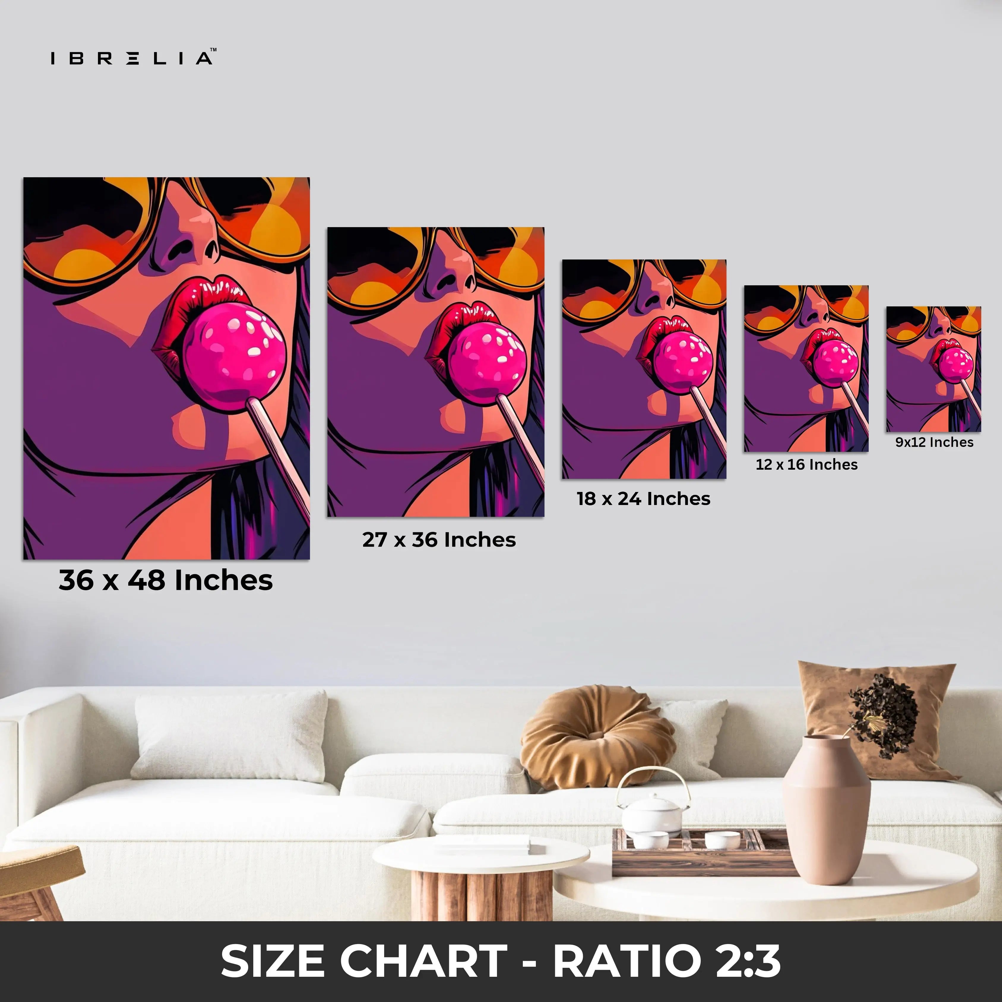 Pop Candy Rebel Art – 4K Ultra Wrap Frame Wall Art in Pakistan | IBRELIA™ IBRELIA