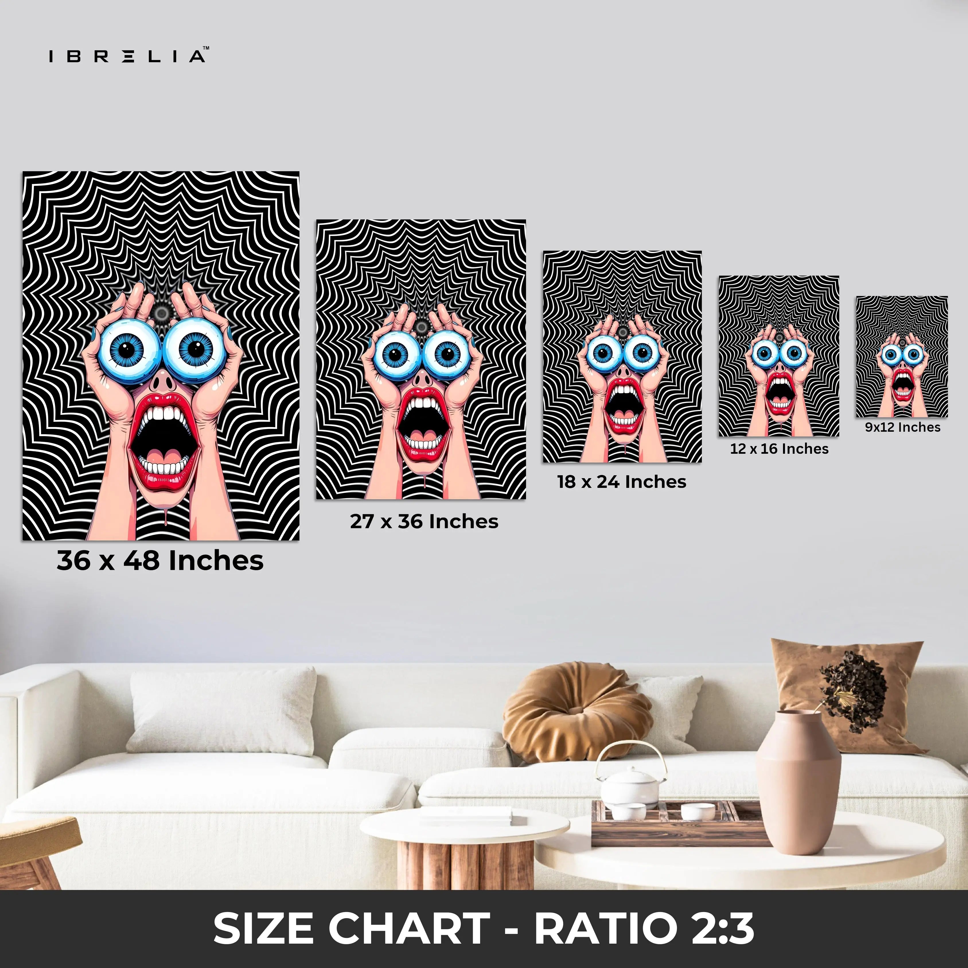 Surreal Shock Vision Art – 4K Ultra Wrap Frame Wall Art in Pakistan | IBRELIA™ IBRELIA