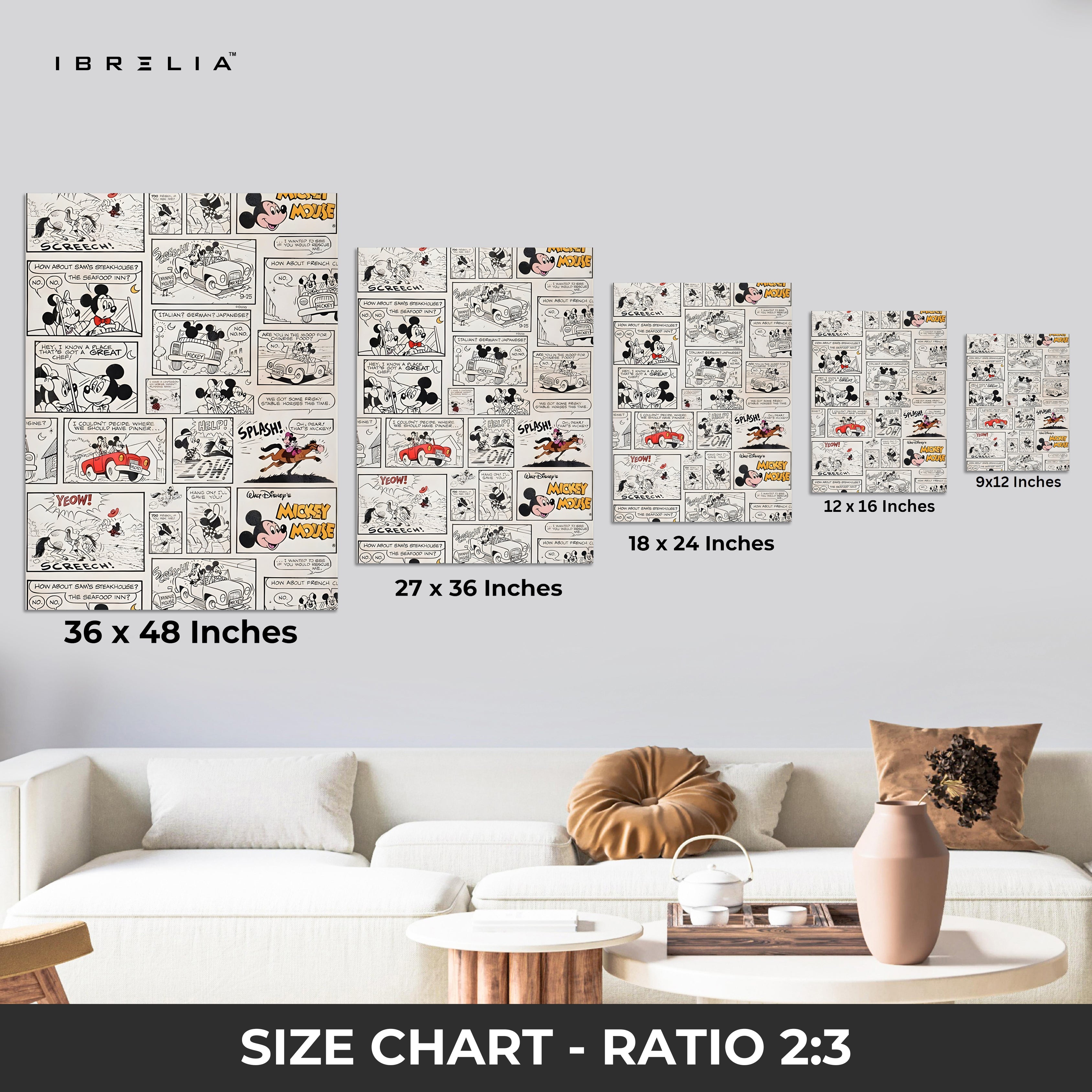 Retro Cartoon Comic Strip Collage – Vintage Pop Culture Wall Art | 4K Ultra Wrap Frame Wall Art in Pakistan | IBRELIA™