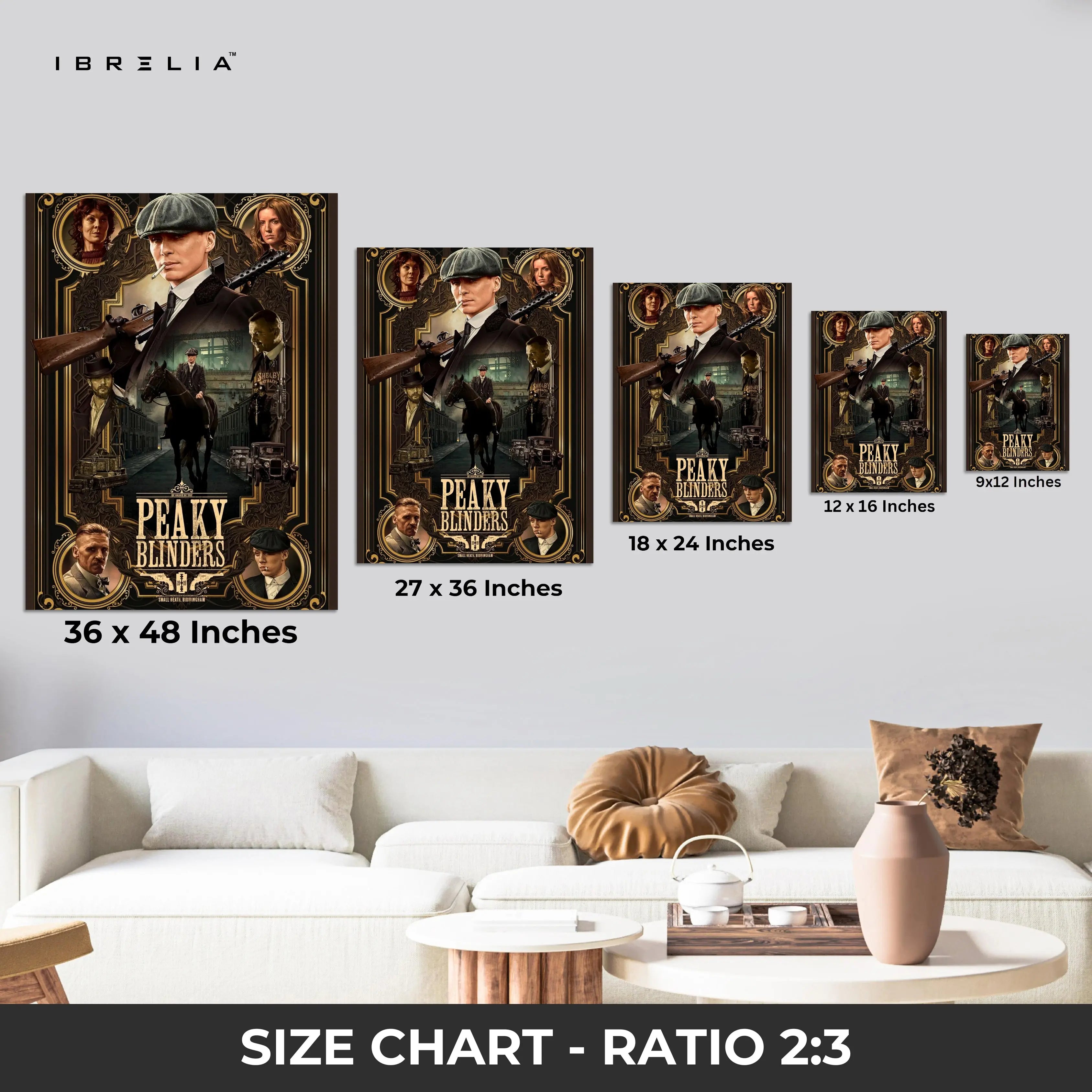 Peaky Blinders Legacy Portrait – Cinematic Gangster 4K Ultra Wrap Frame Wall Art in Pakistan | IBRELIA™ IBRELIA
