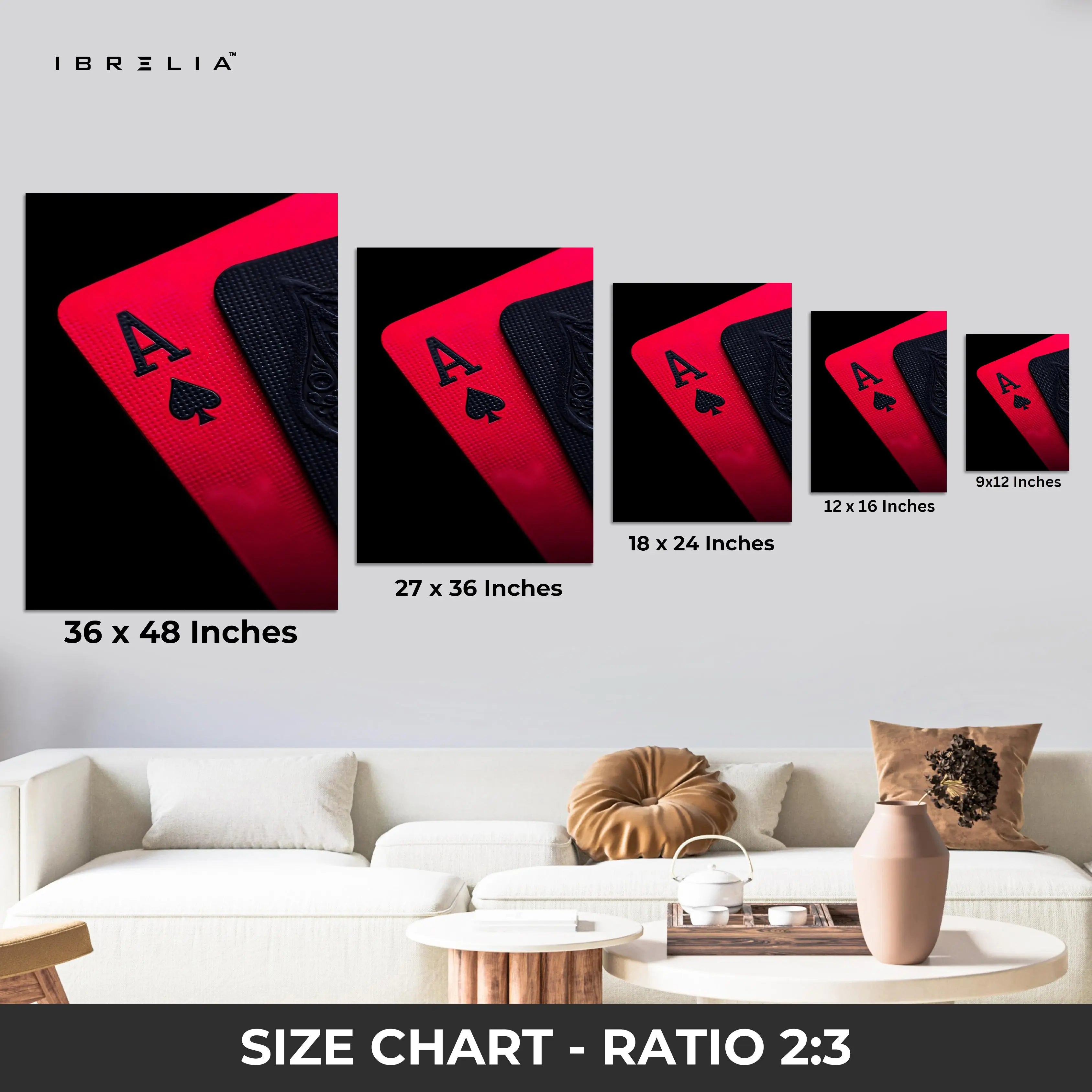 Ace of Spades Power Card – 4K Ultra Wrap Frame Wall Art in Pakistan | IBRELIA™ IBRELIA