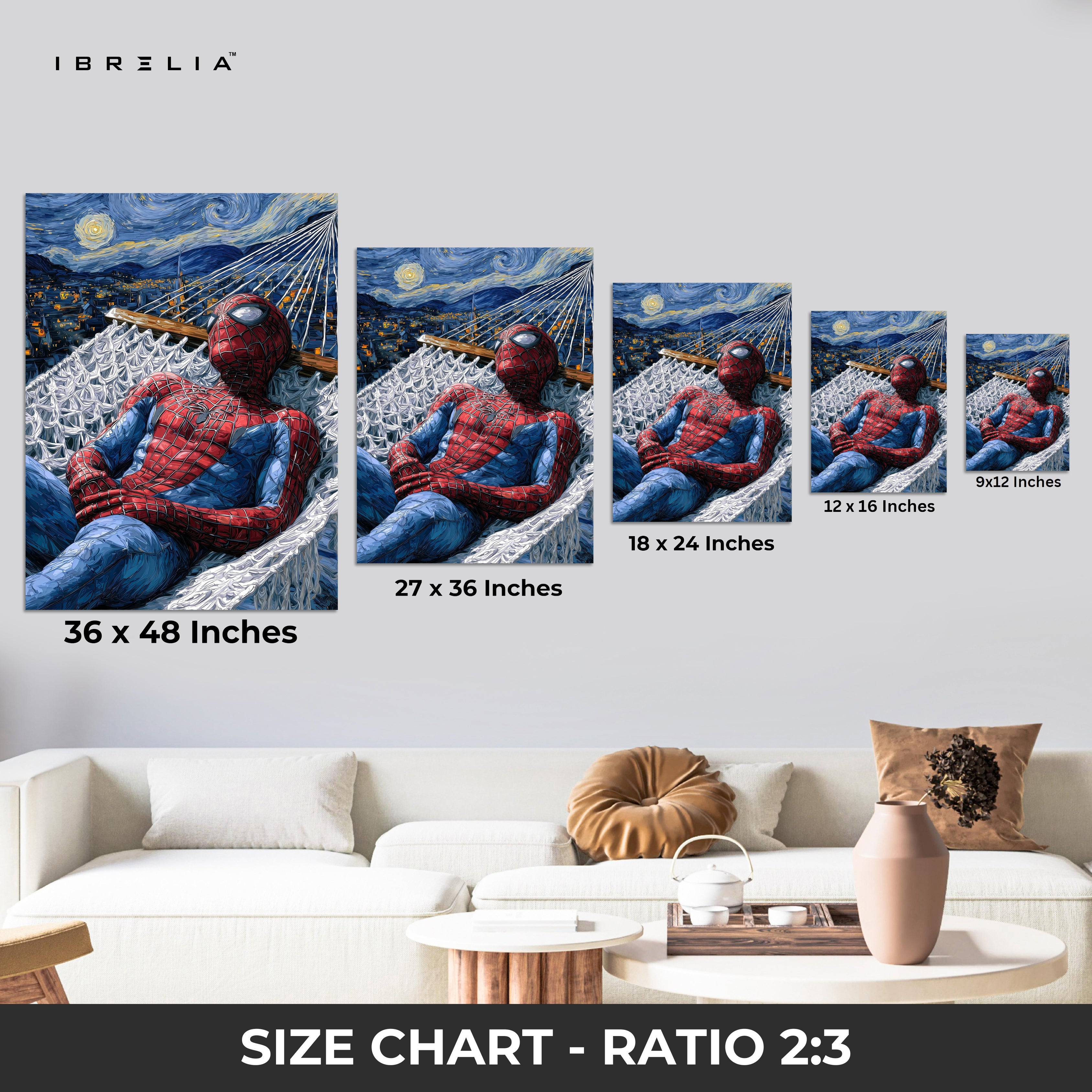 Spider-Man Starry Night Fusion Art – 4K Ultra Wrap Frame Wall Art in Pakistan | IBRELIA™