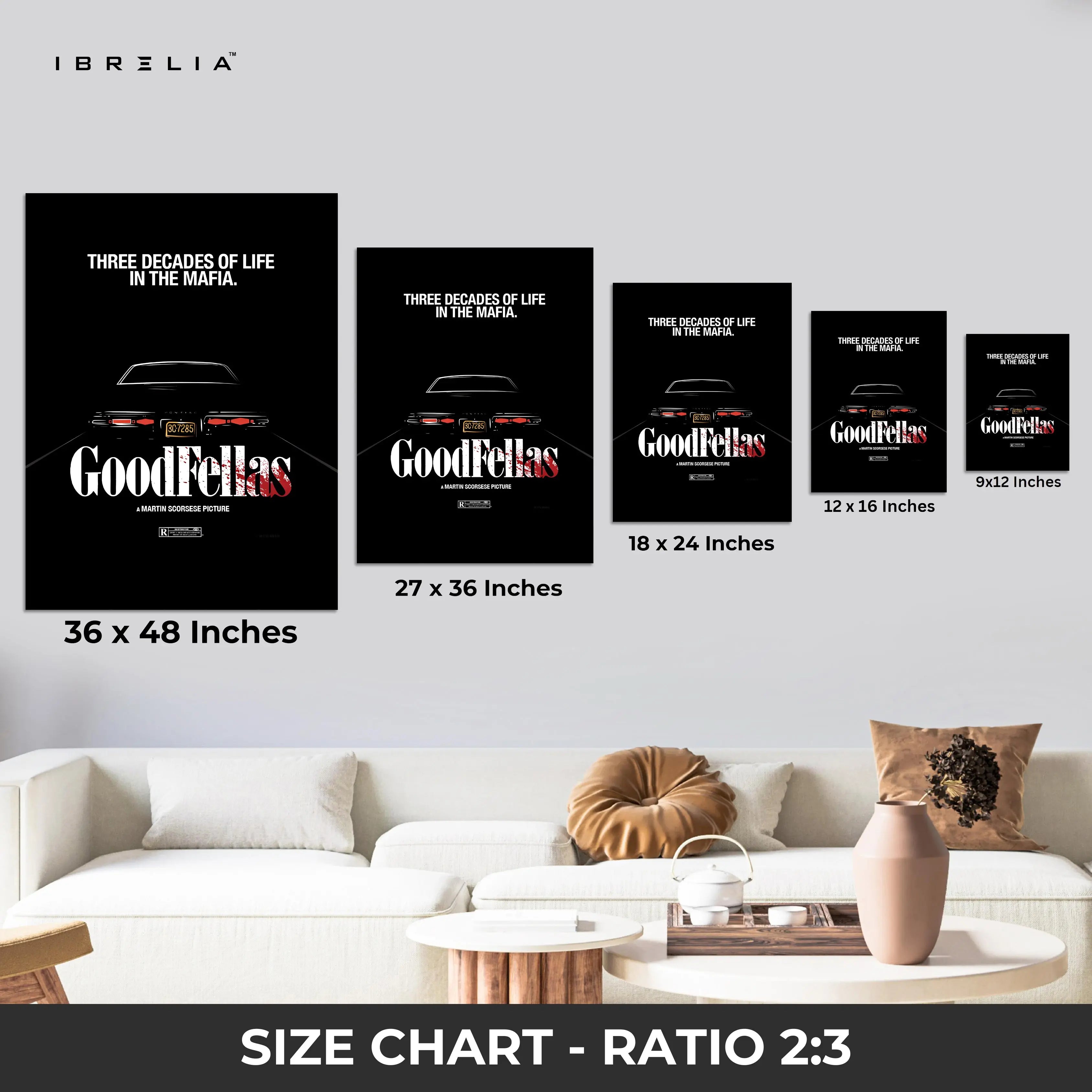 Goodfellas – Three Decades of Life 4K Ultra Wrap Frame Wall Art in Pakistan | IBRELIA™ IBRELIA