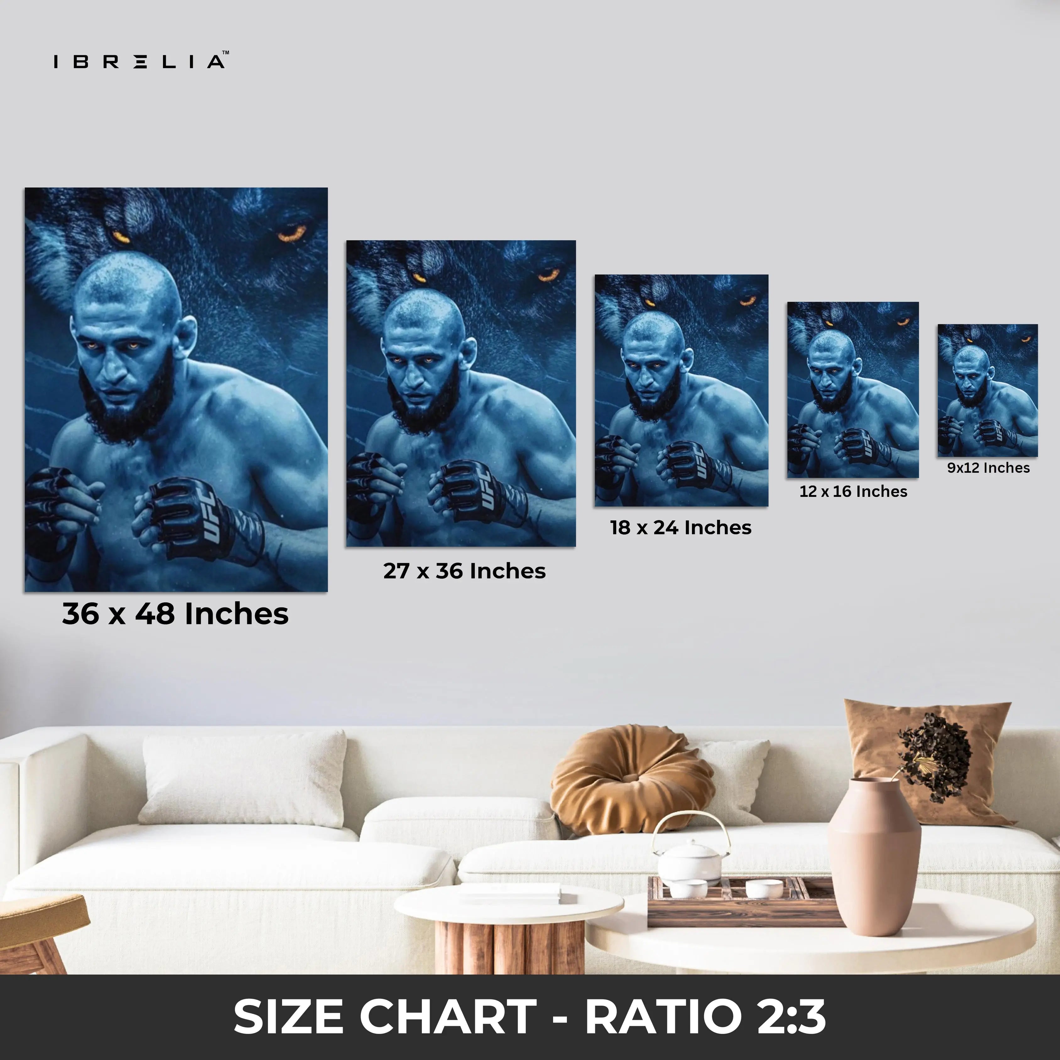Alpha Wolf Fighter Art – 4K Ultra Wrap Frame Wall Art in Pakistan | IBRELIA™ IBRELIA