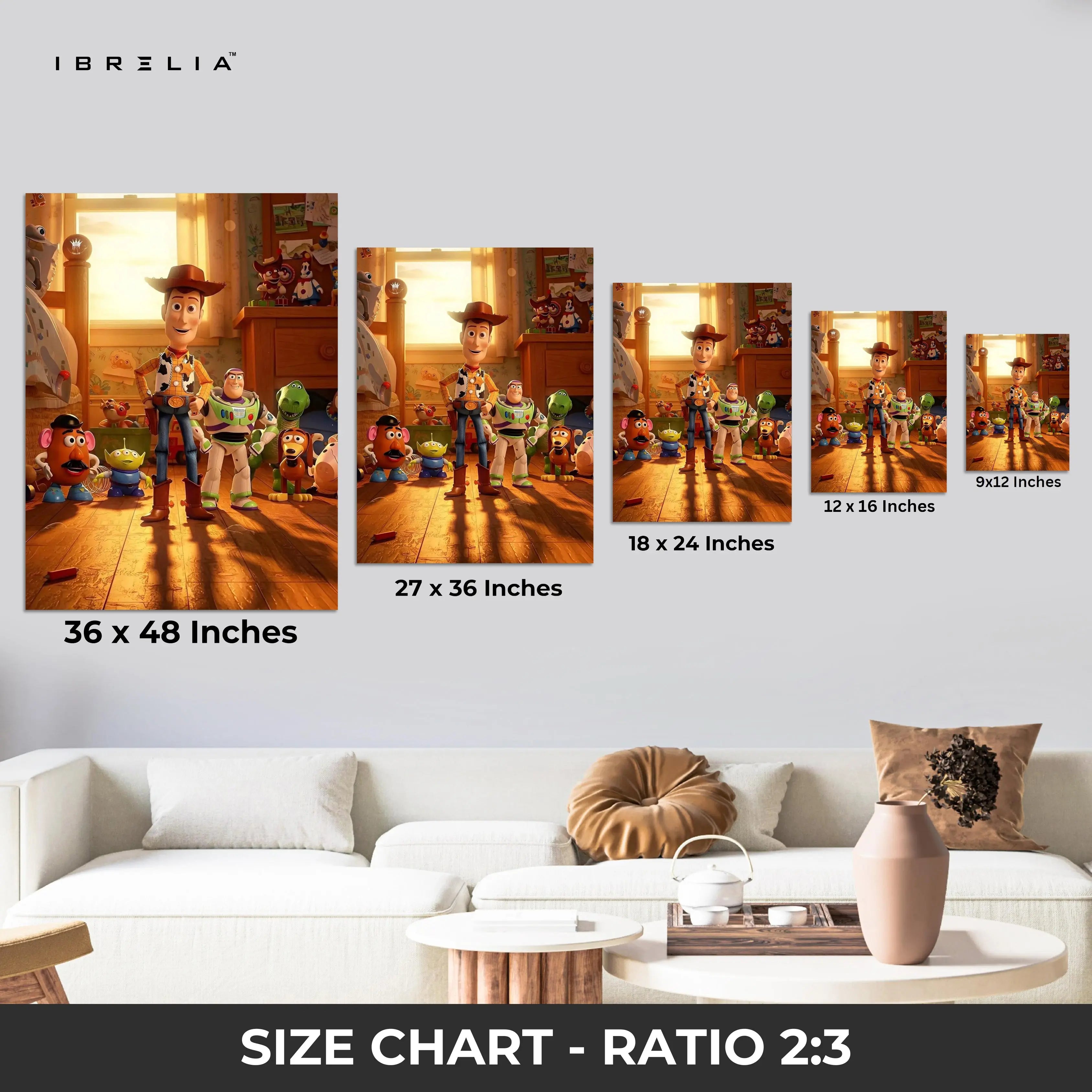 Toy Room Legends – Animated Friendship Pop Culture Art | 4K Ultra Wrap Frame Wall Art in Pakistan | IBRELIA™ IBRELIA