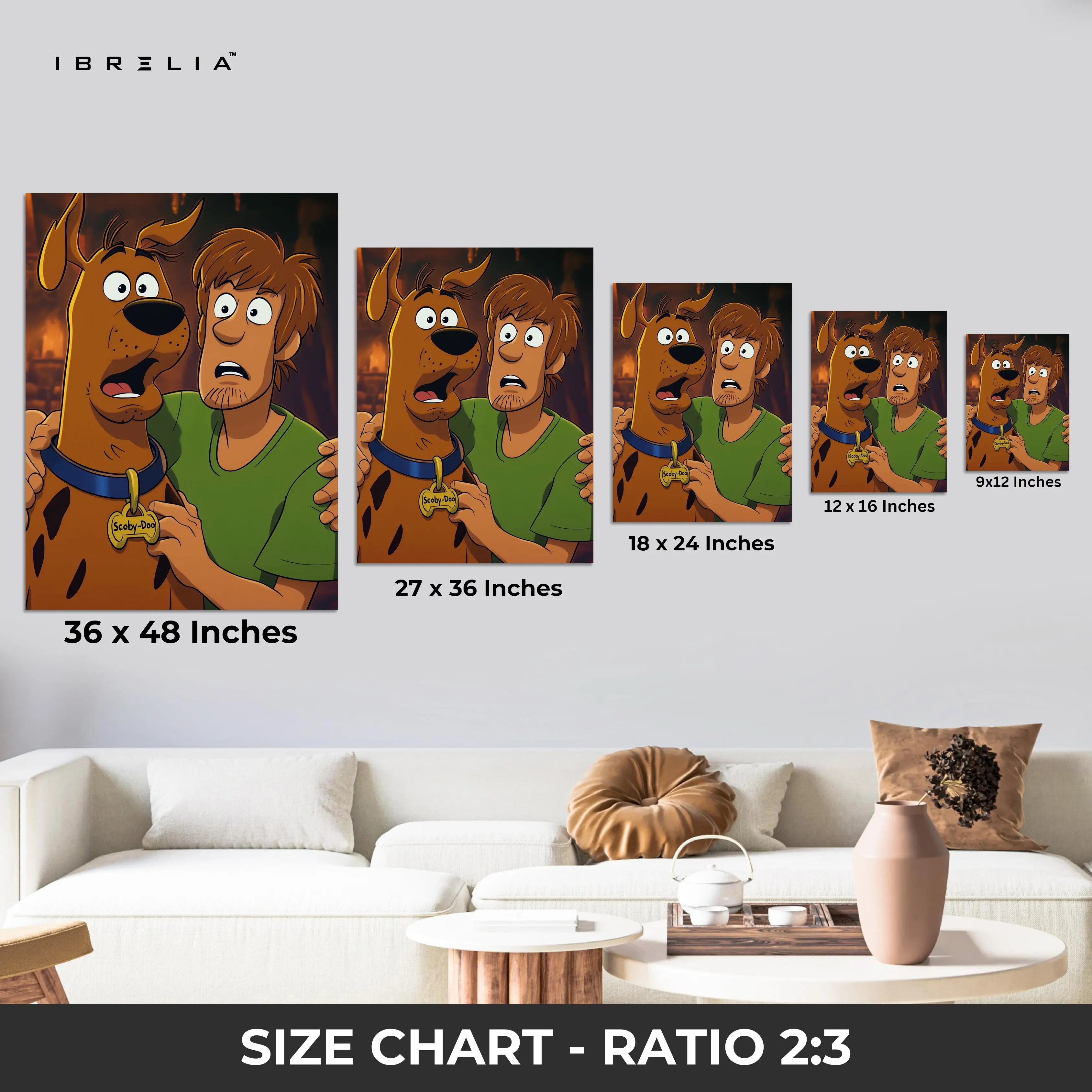 Mystery Duo Classic Cartoon Art – Iconic Animated Friendship Wall Art | 4K Ultra Wrap Frame Wall Art in Pakistan | IBRELIA™ IBRELIA