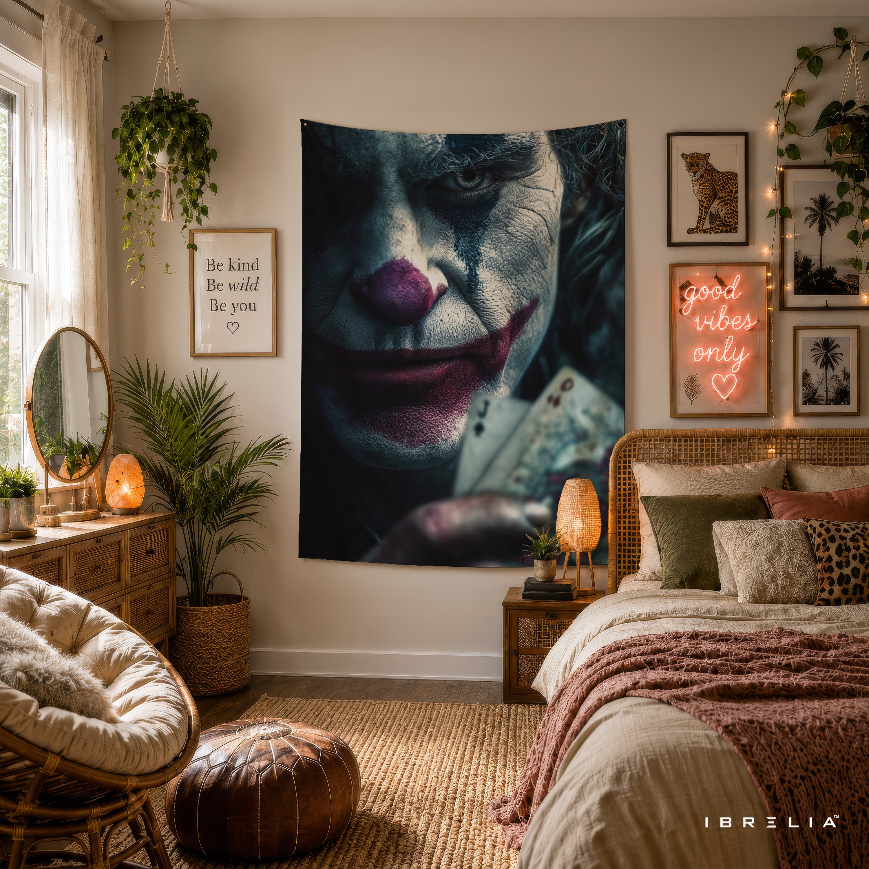 Joker Playing Cards Wall Tapestry – Premium Supervillain Movie Wall Hanging & Home Decor in Pakistan