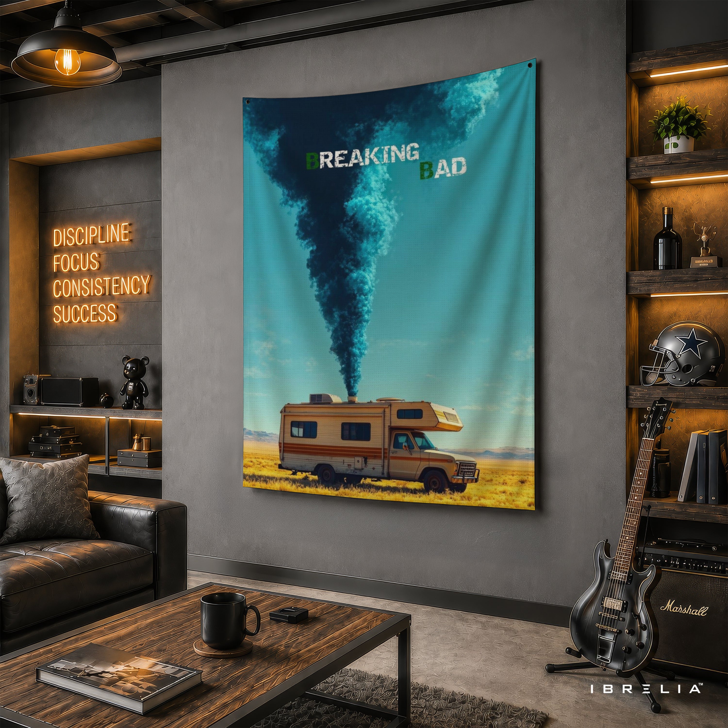 Breaking Bad RV Desert Wall Tapestry – Crystal Ship TV Series Room Decor