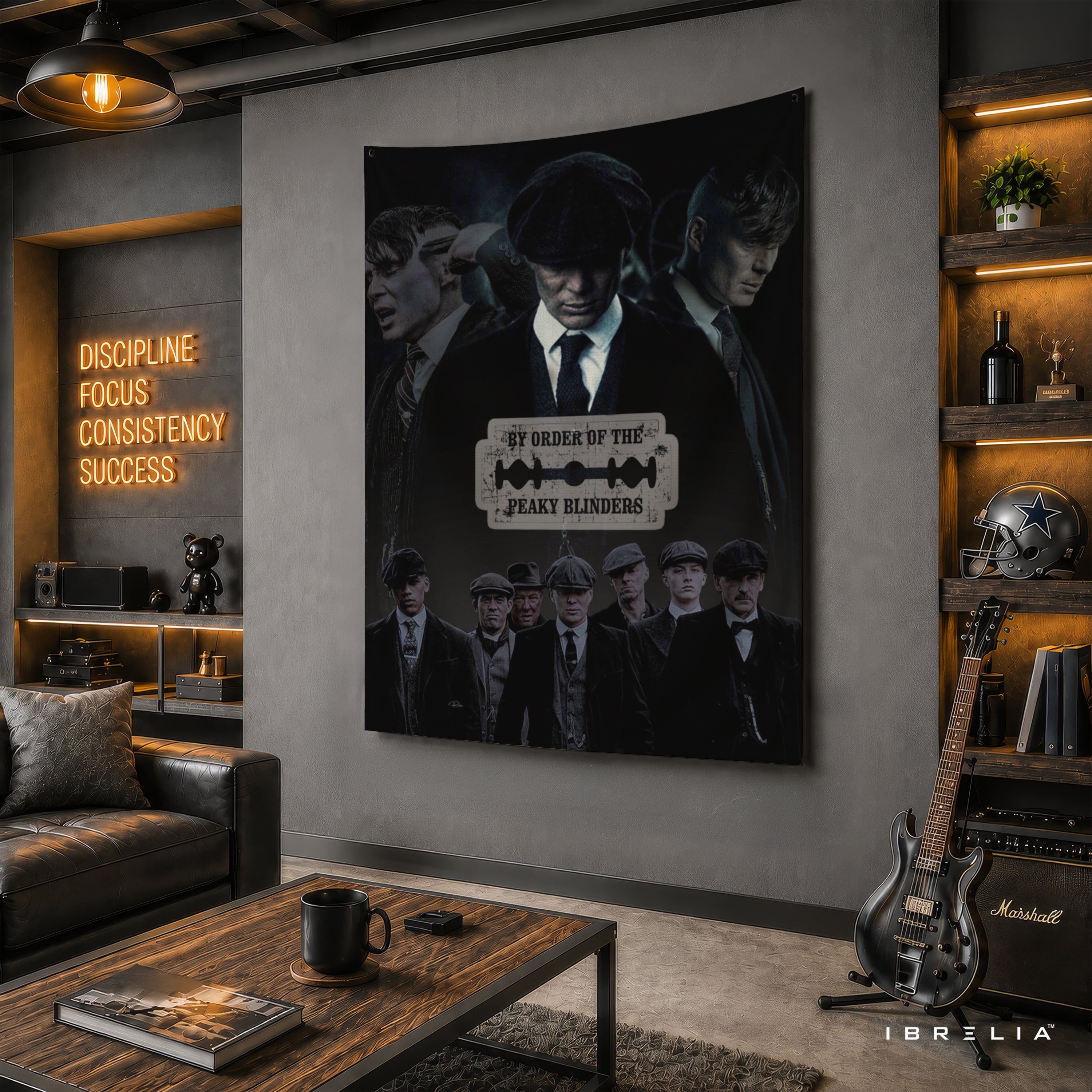 By Order of the Peaky Blinders Wall Tapestry | Premium Heavyweight Jute Fabric Wall Hanging