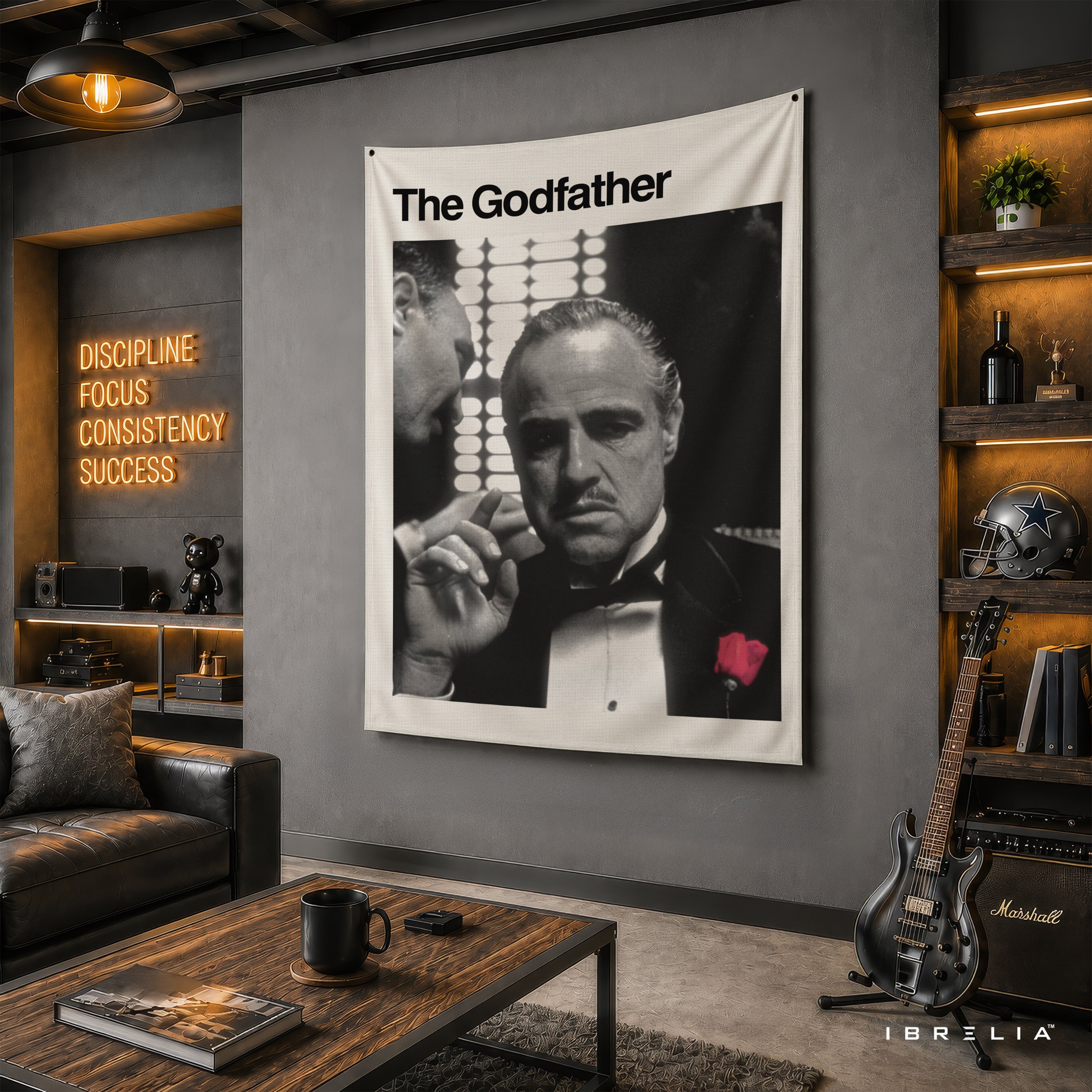 The Godfather Classic Portrait Wall Tapestry – Premium Movie Wall Hanging & Home Decor in Pakistan