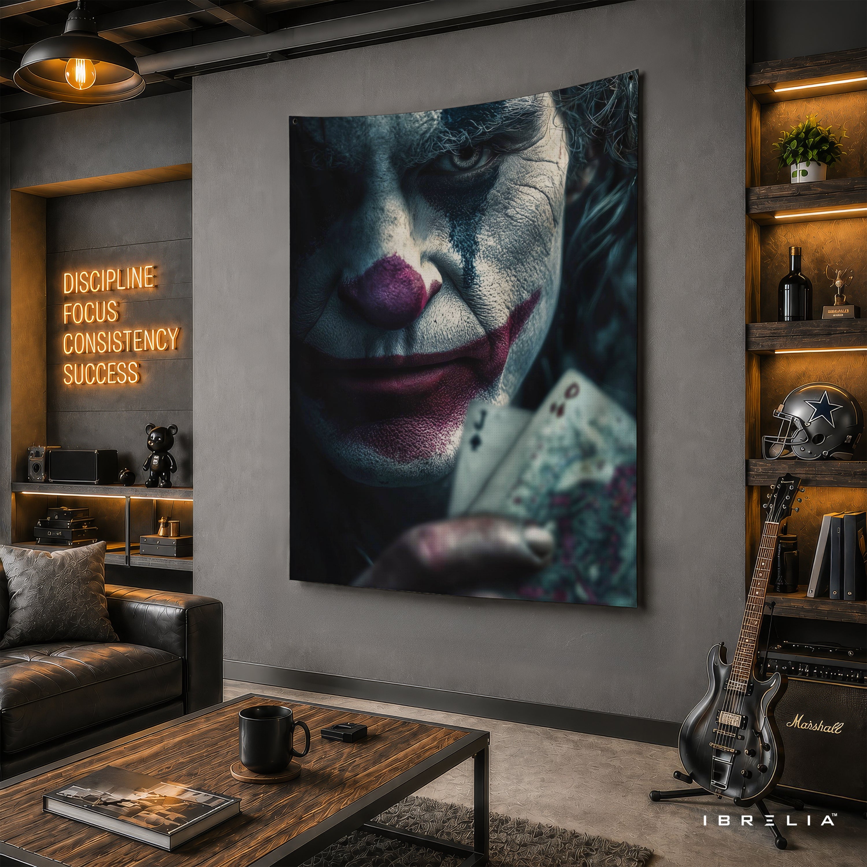 Joker Playing Cards Wall Tapestry – Premium Supervillain Movie Wall Hanging & Home Decor in Pakistan