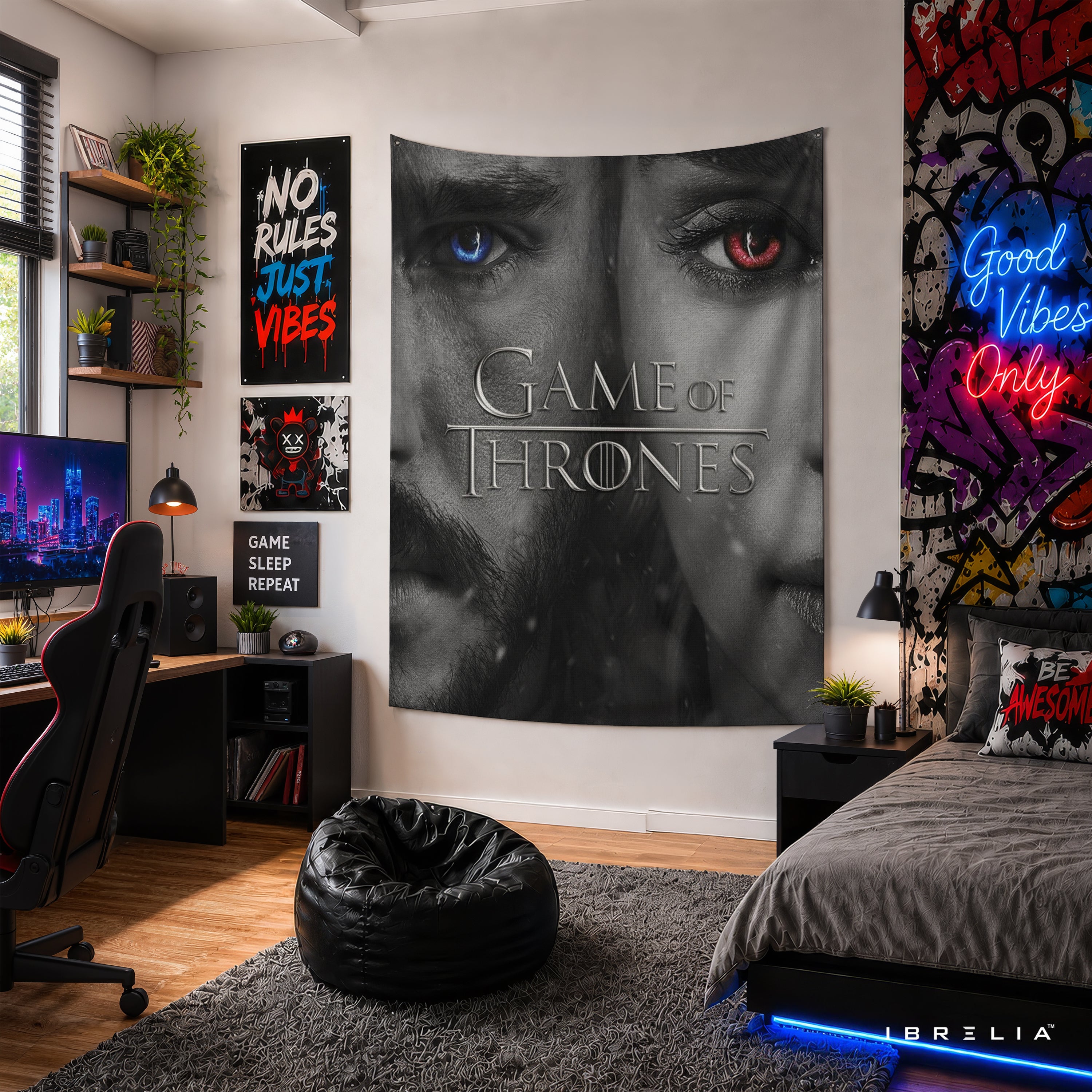 Game of Thrones Wall Tapestry | Premium Heavyweight Jute Fabric Wall Hanging