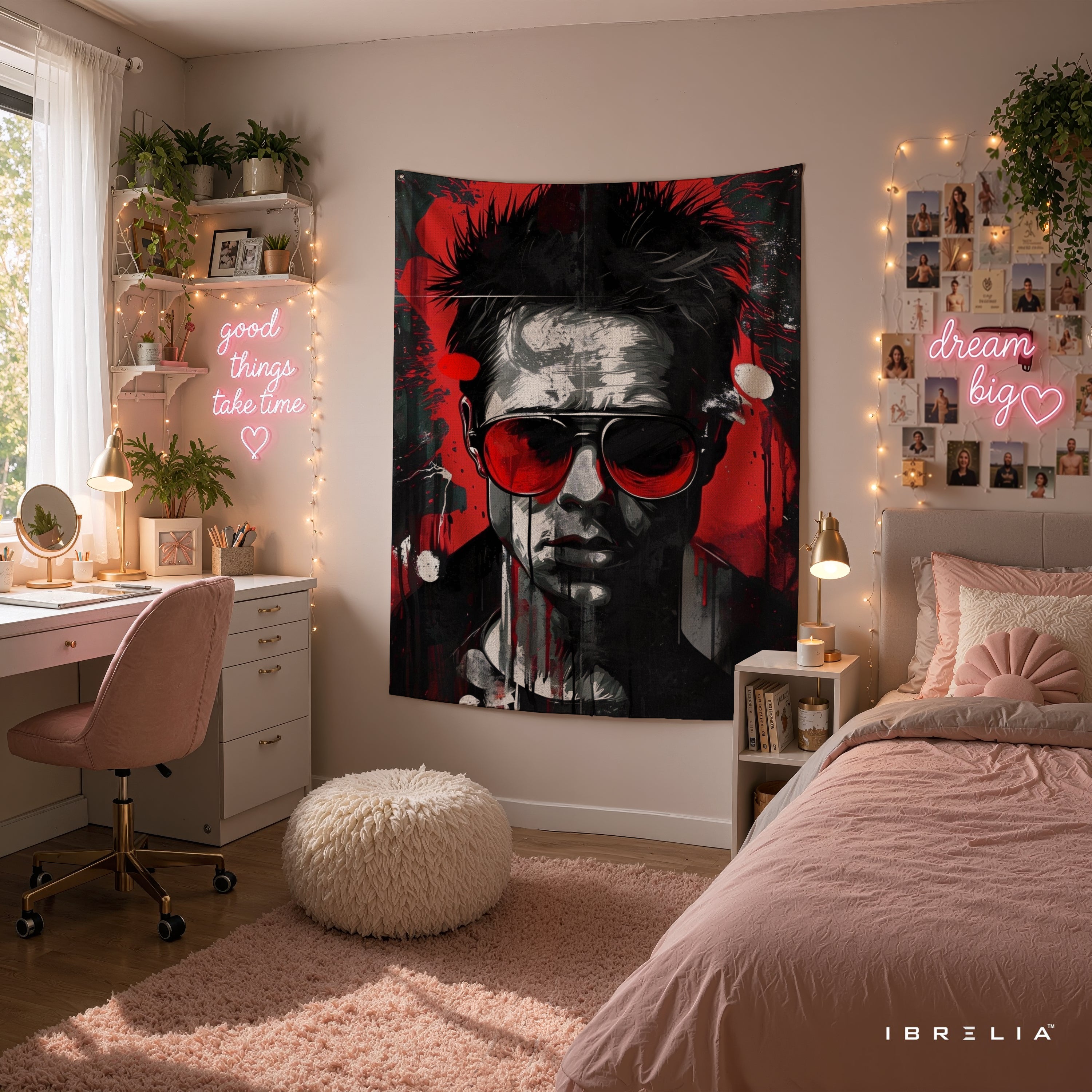 Fight Club Tyler Durden Pop Art Wall Tapestry – Modern Cult Movie Wall Hanging