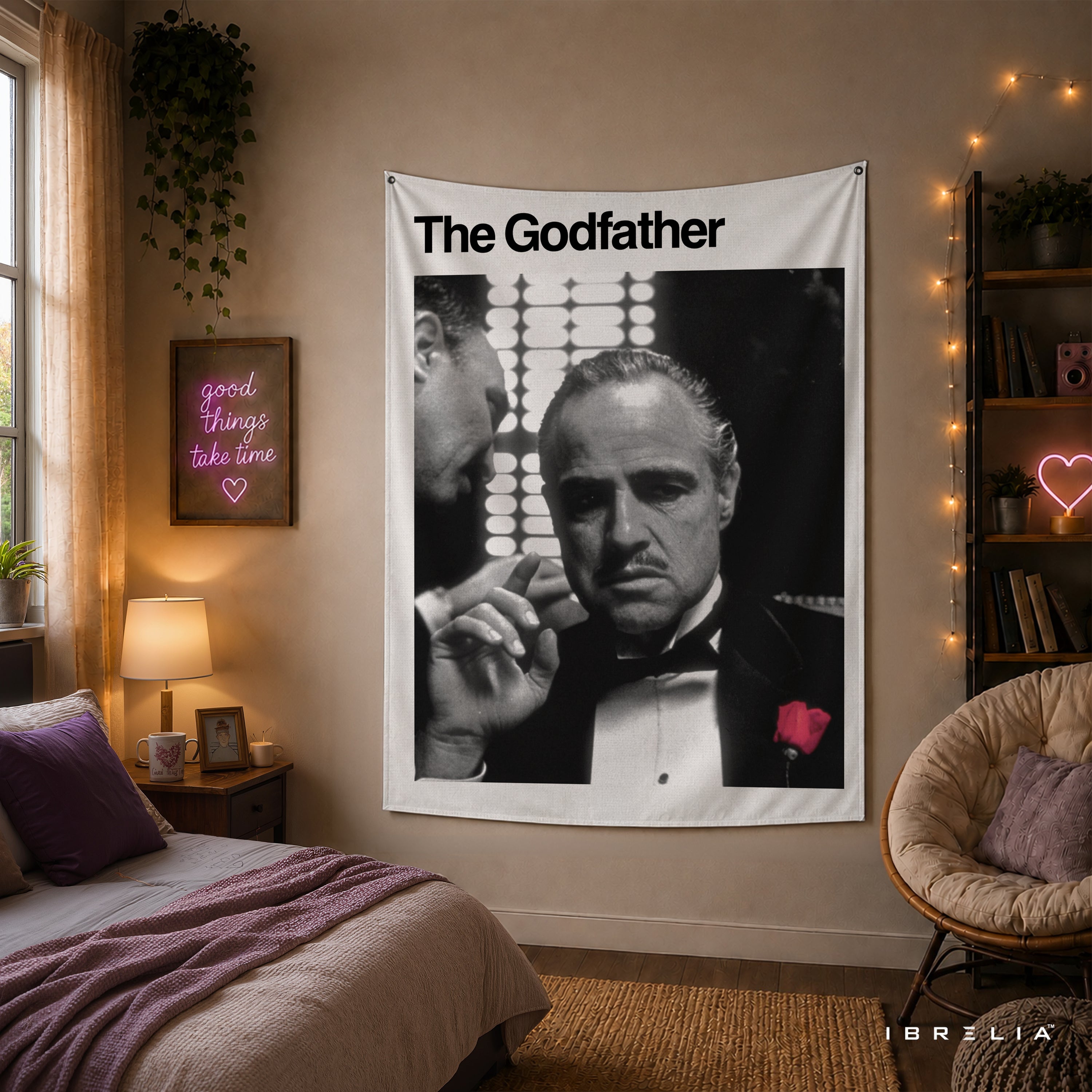 The Godfather Classic Portrait Wall Tapestry – Premium Movie Wall Hanging & Home Decor in Pakistan