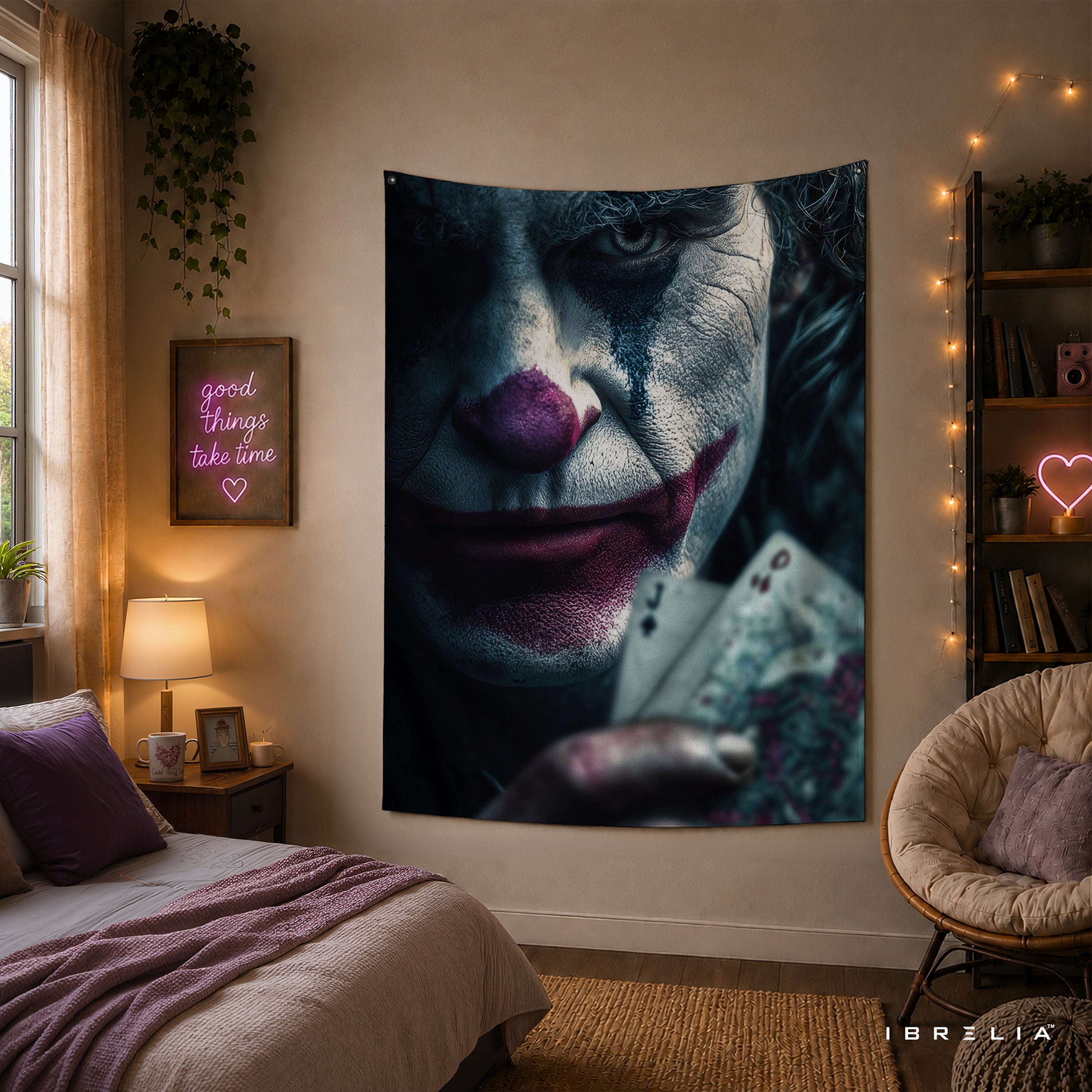 Joker Playing Cards Wall Tapestry – Premium Supervillain Movie Wall Hanging & Home Decor in Pakistan