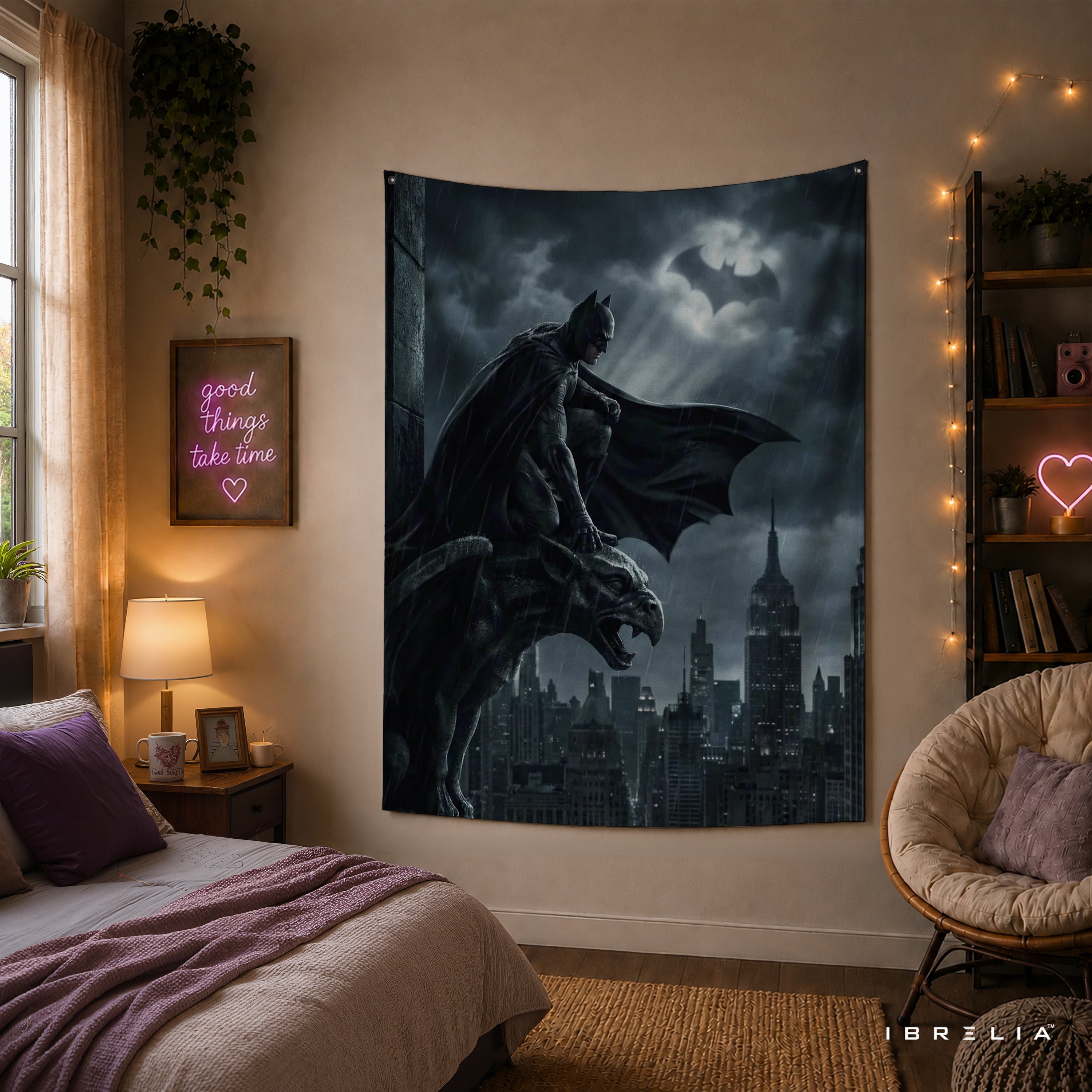 Batman Gotham Guardian Wall Tapestry – Premium Superhero Wall Hanging & Home Decor in Pakistan