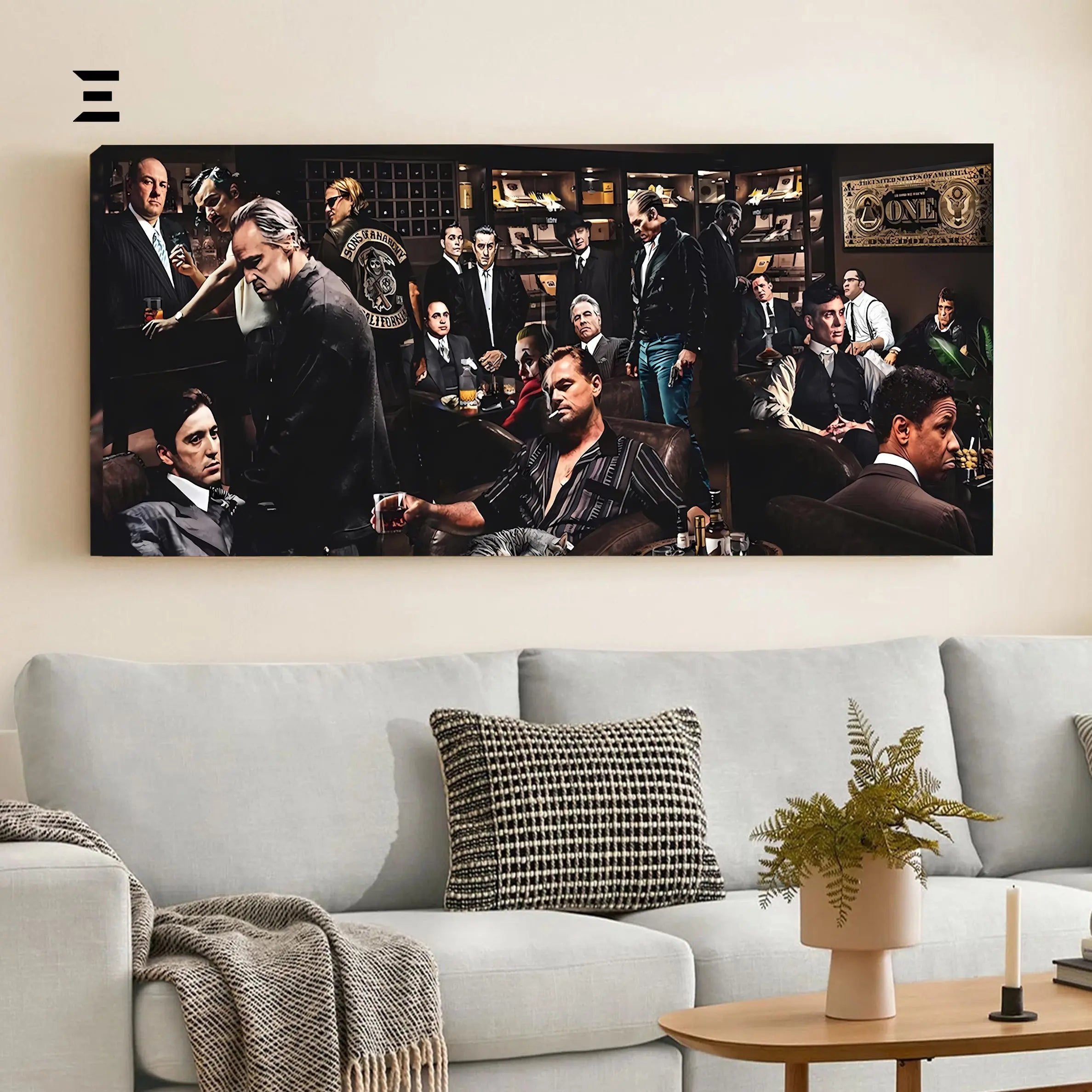 Ultra Wide Wall Art – Mafia Legends Lounge Edition | IBRELIA™ IBRELIA
