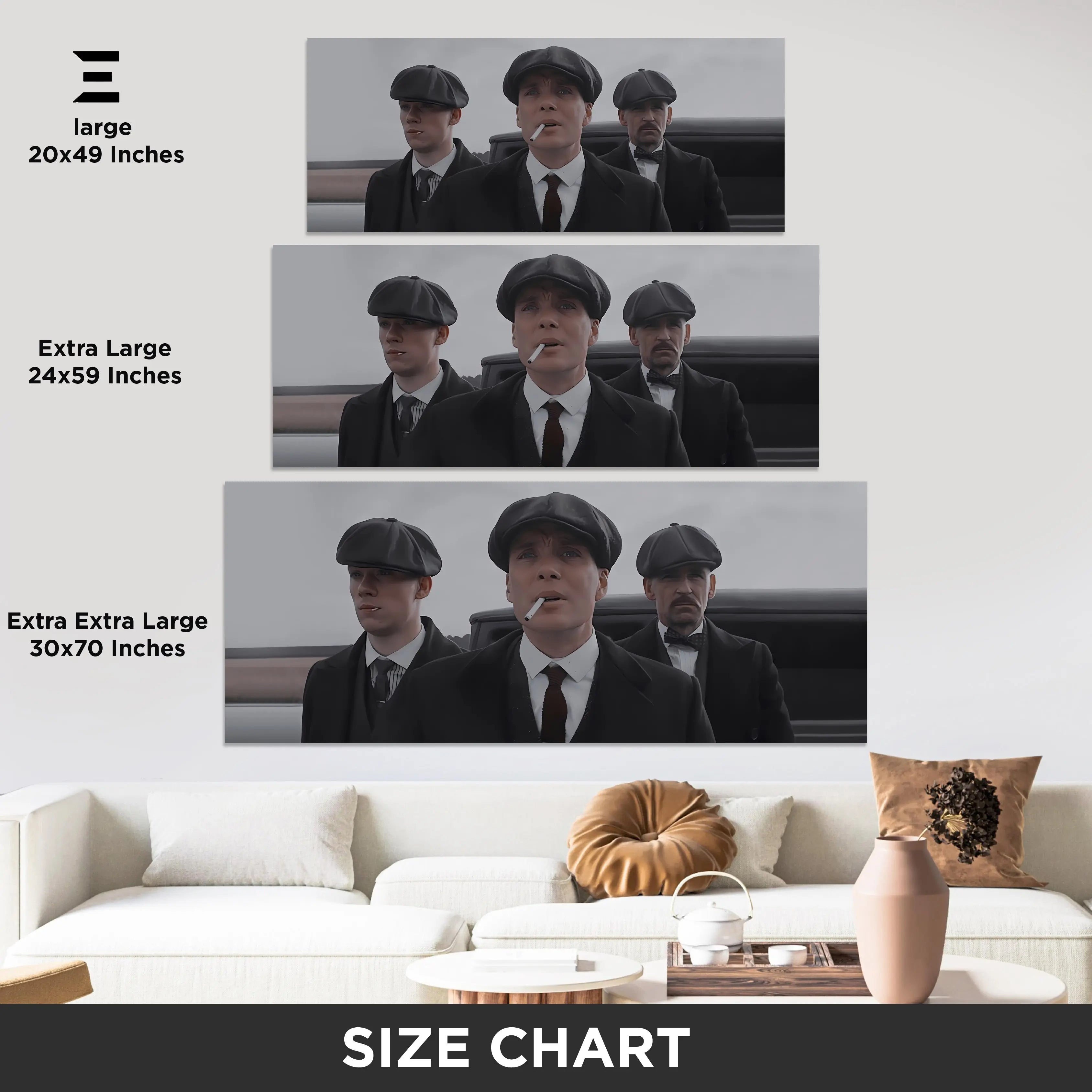 Ultra Wide Wall Art – Peaky Gang Street Vintage Edition | IBRELIA™ IBRELIA