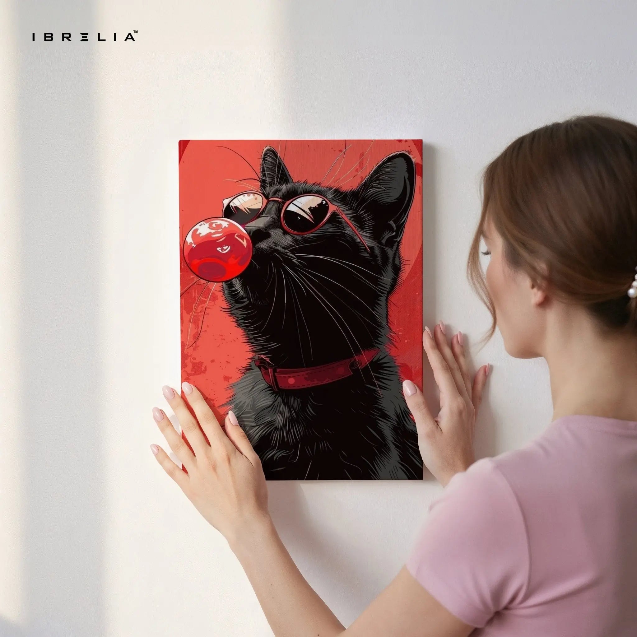 Cool Cat Bubble Pop Wall Frame | 4K Ultra Wrap Frame Wall Art in Pakistan | IBRELIA™ - IBRELIA