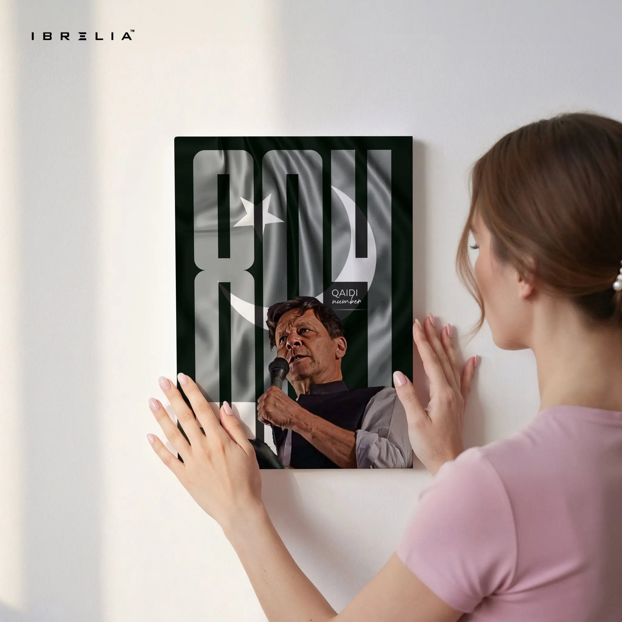 Imran Khan “Qaid No. 804” Wall Art – Symbol of Strength & Revolution | IBRELIA™ - IBRELIA