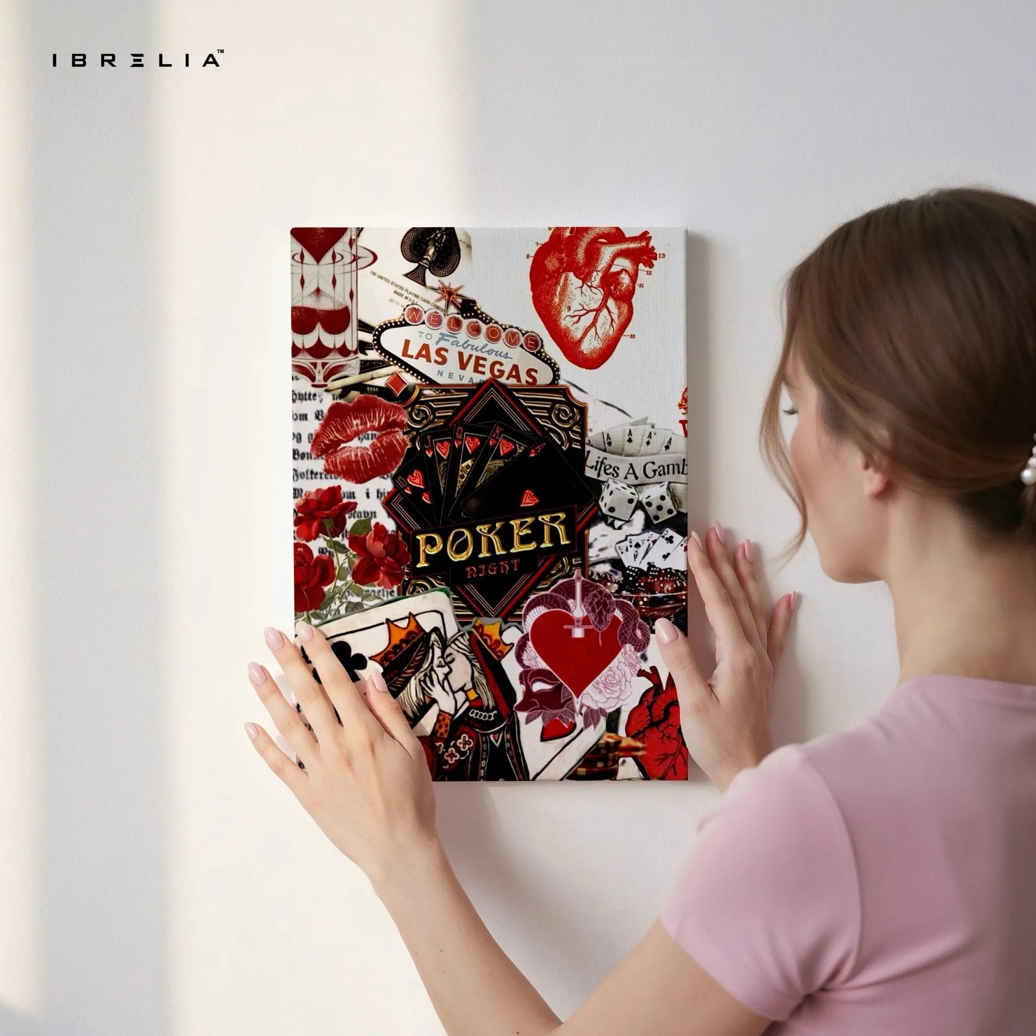 Vegas Poker Wall Frame | 4K Ultra Wrap Frame Wall Art in Pakistan | IBRELIA™ - IBRELIA