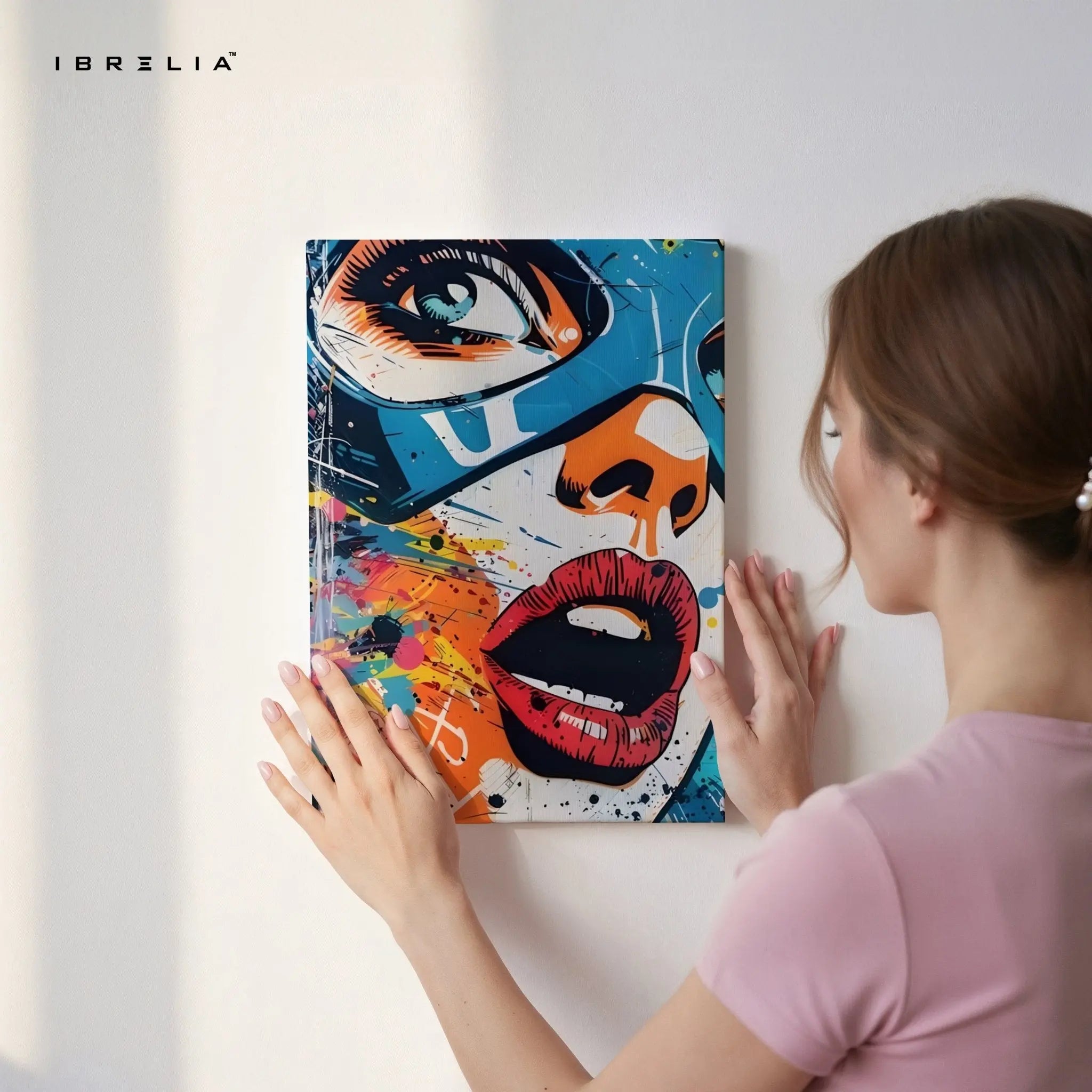 Captain America “Graffiti Pop” Wall Frame | 4K Ultra Wrap Frame Wall Art in Pakistan | IBRELIA™ - IBRELIA