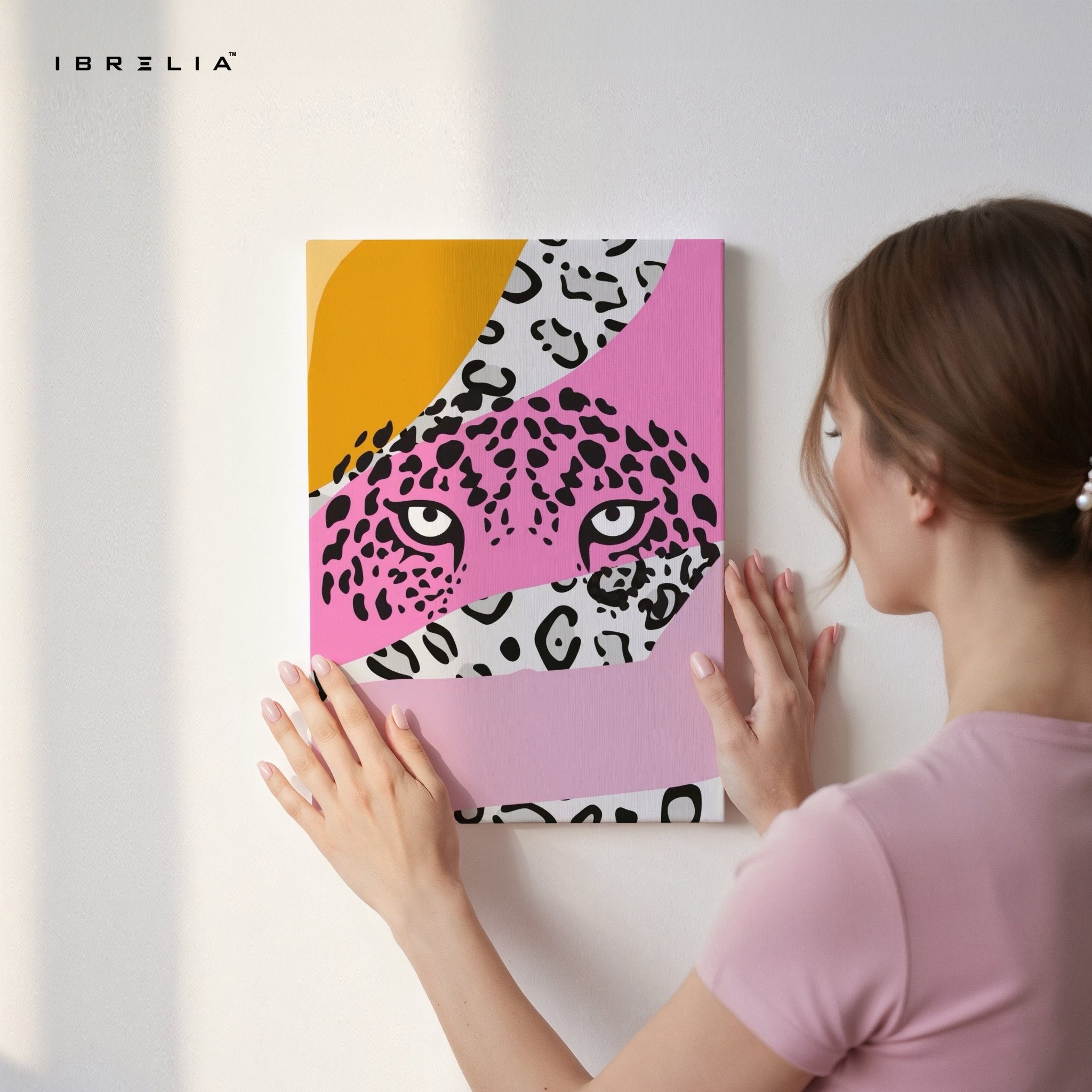 Pink Panther Abstract Wall Frame | 4K Ultra Wrap Frame Wall Art in Pakistan | IBRELIA™ - IBRELIA