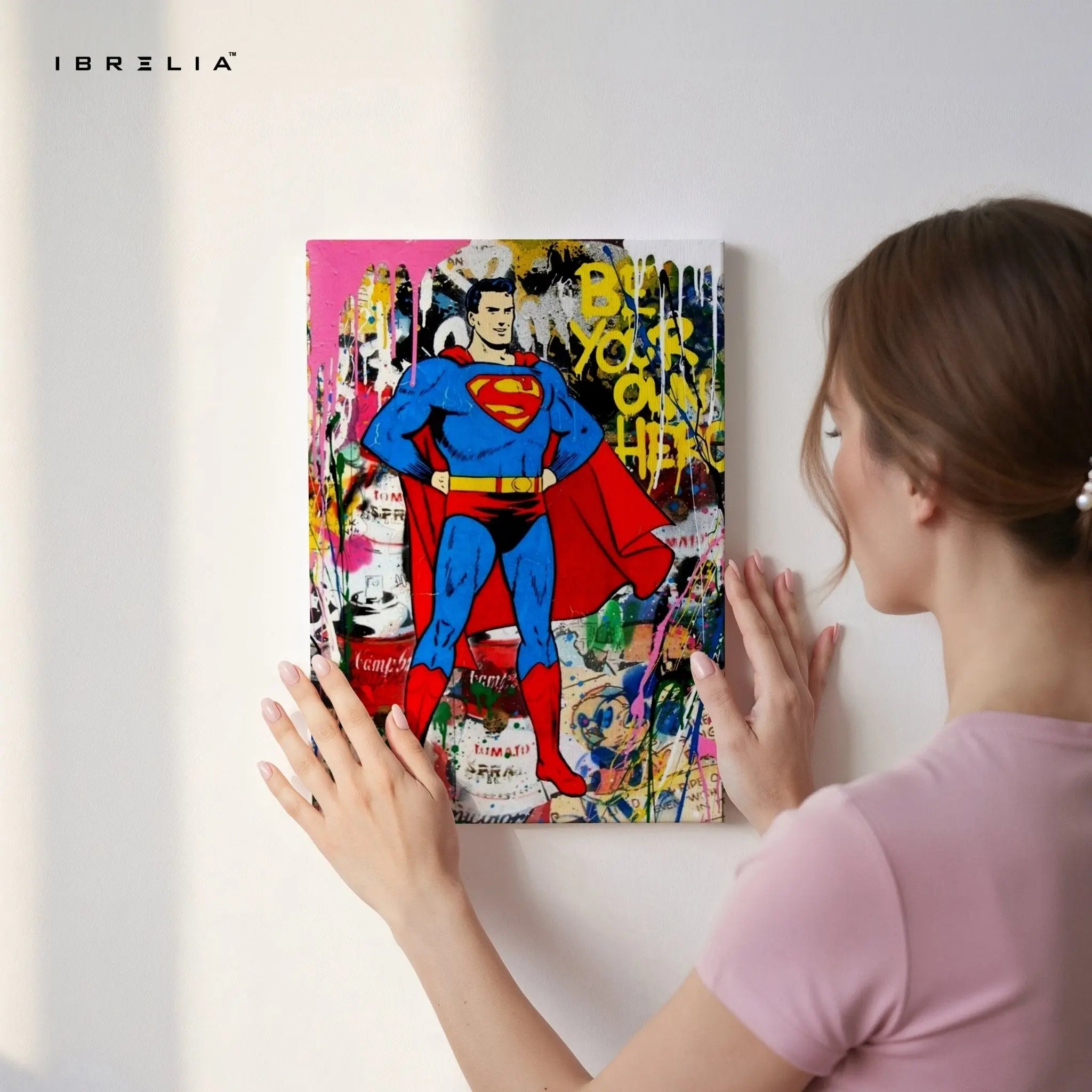 Superman “Be Your Own Hero” Wall Frame | 4K Ultra Wrap Frame Wall Art in Pakistan | IBRELIA™ - IBRELIA