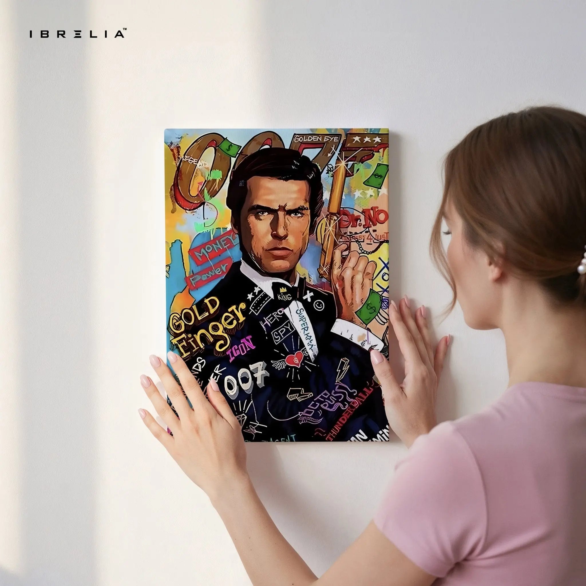 James Bond “007 Graffiti Edition” Wall Frame | 4K Ultra Wrap Frame Wall Art in Pakistan | IBRELIA™ - IBRELIA