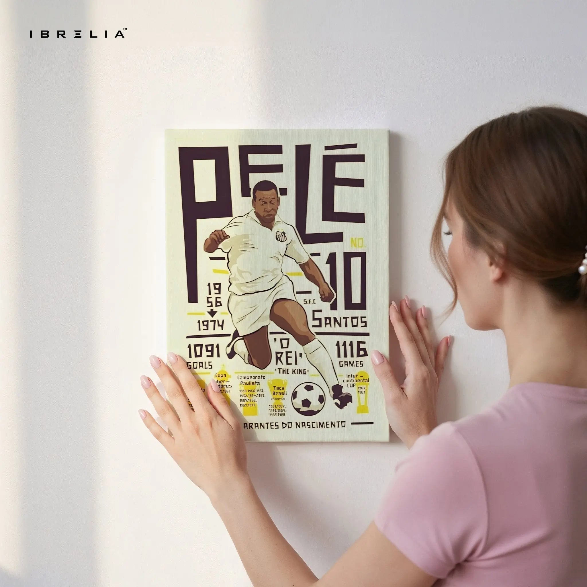 Pelé Wall Art – Santos Legacy Edition | IBRELIA™ - IBRELIA