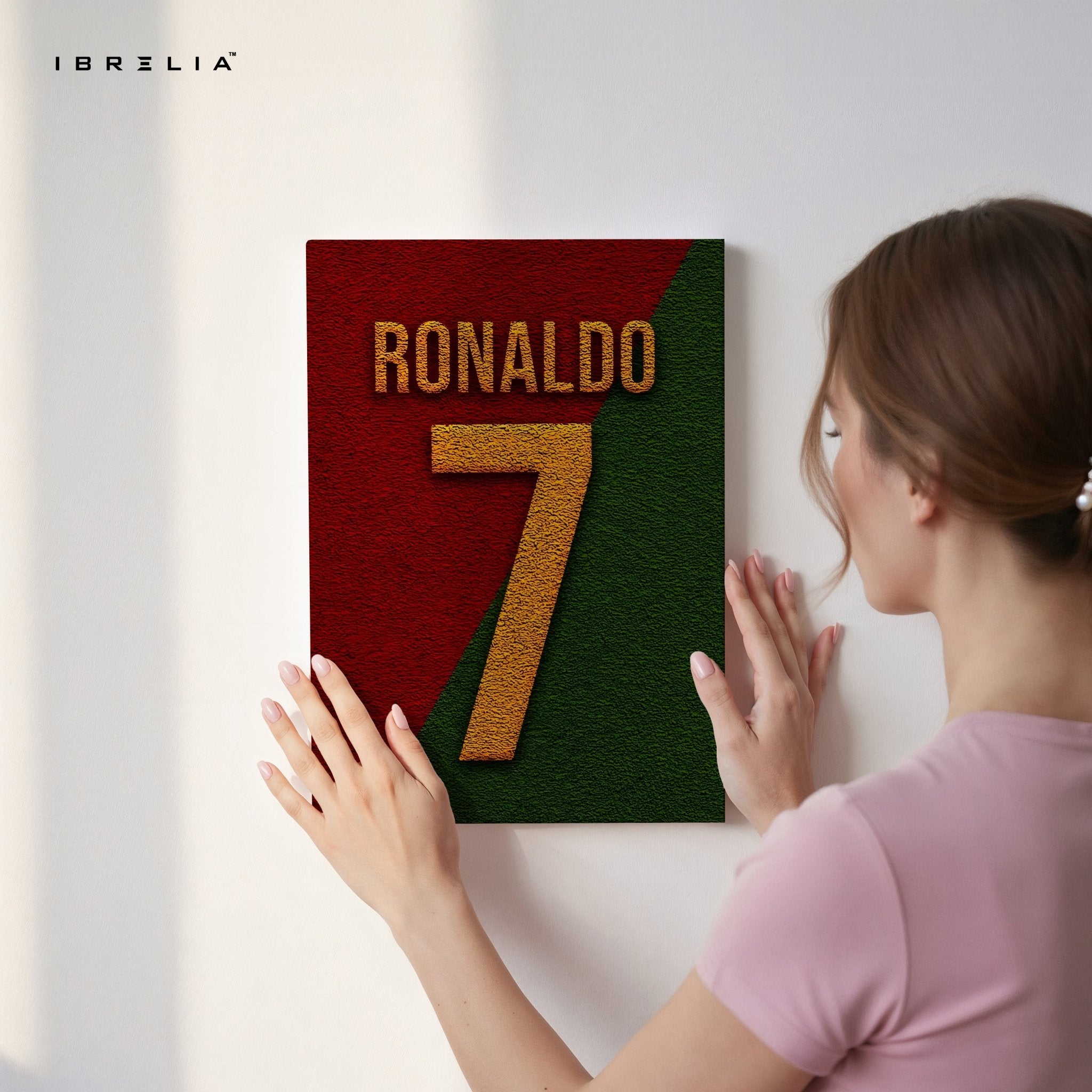 Cristiano Ronaldo No.7 Wall Art – Portugal Edition | IBRELIA™ - IBRELIA