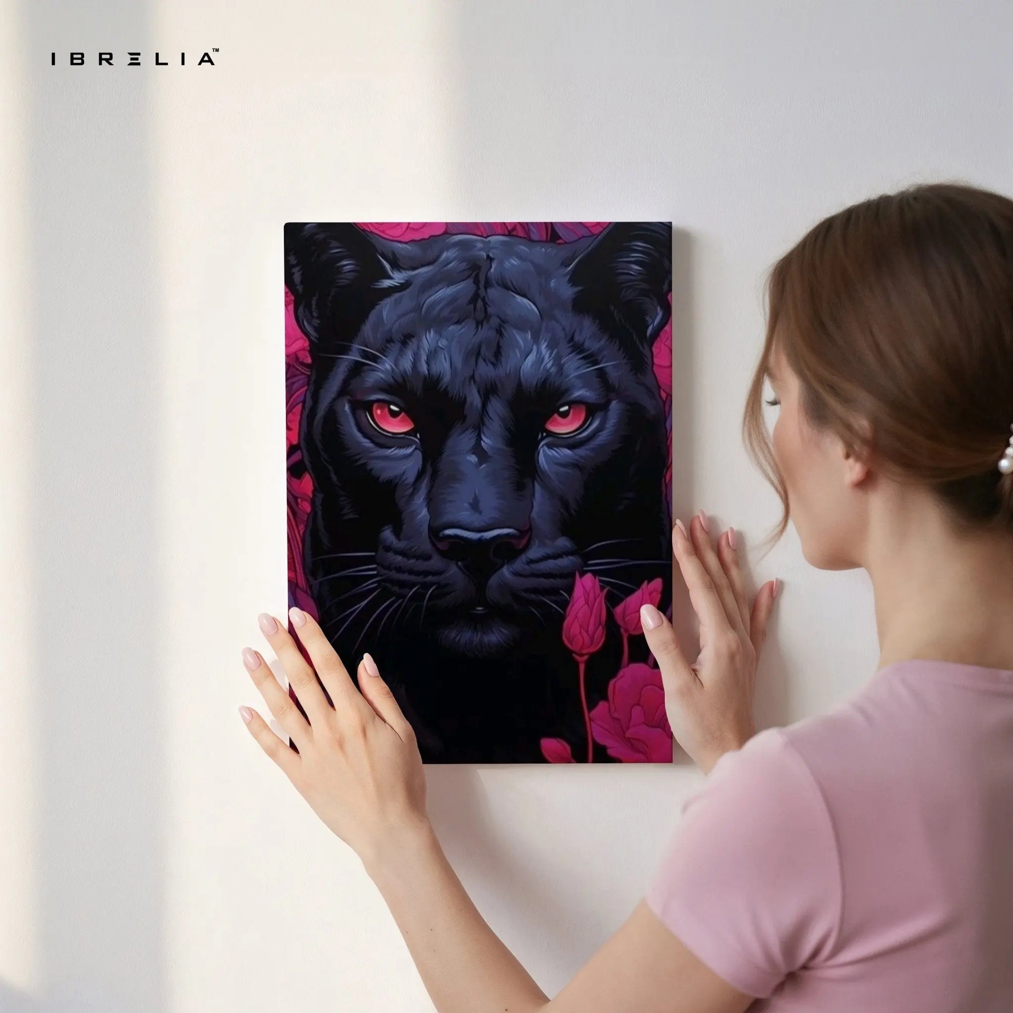 Black Panther Wall Frame | 4K Ultra Wrap Frame Wall Art in Pakistan | IBRELIA™ - IBRELIA