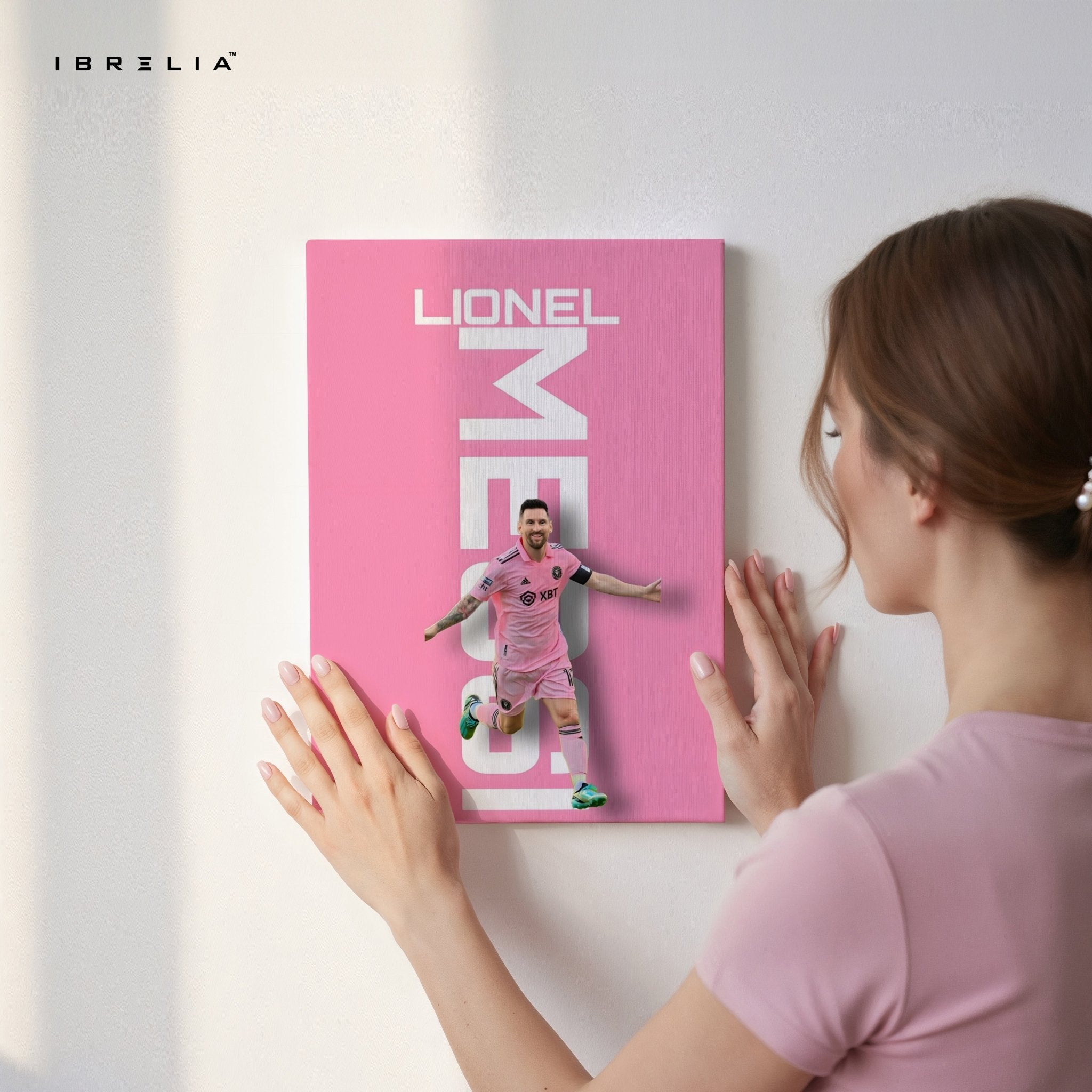 Lionel Messi Inter Miami Wall Frame | 4K Ultra Wrap Frame Wall Art in Pakistan | IBRELIA™ - IBRELIA