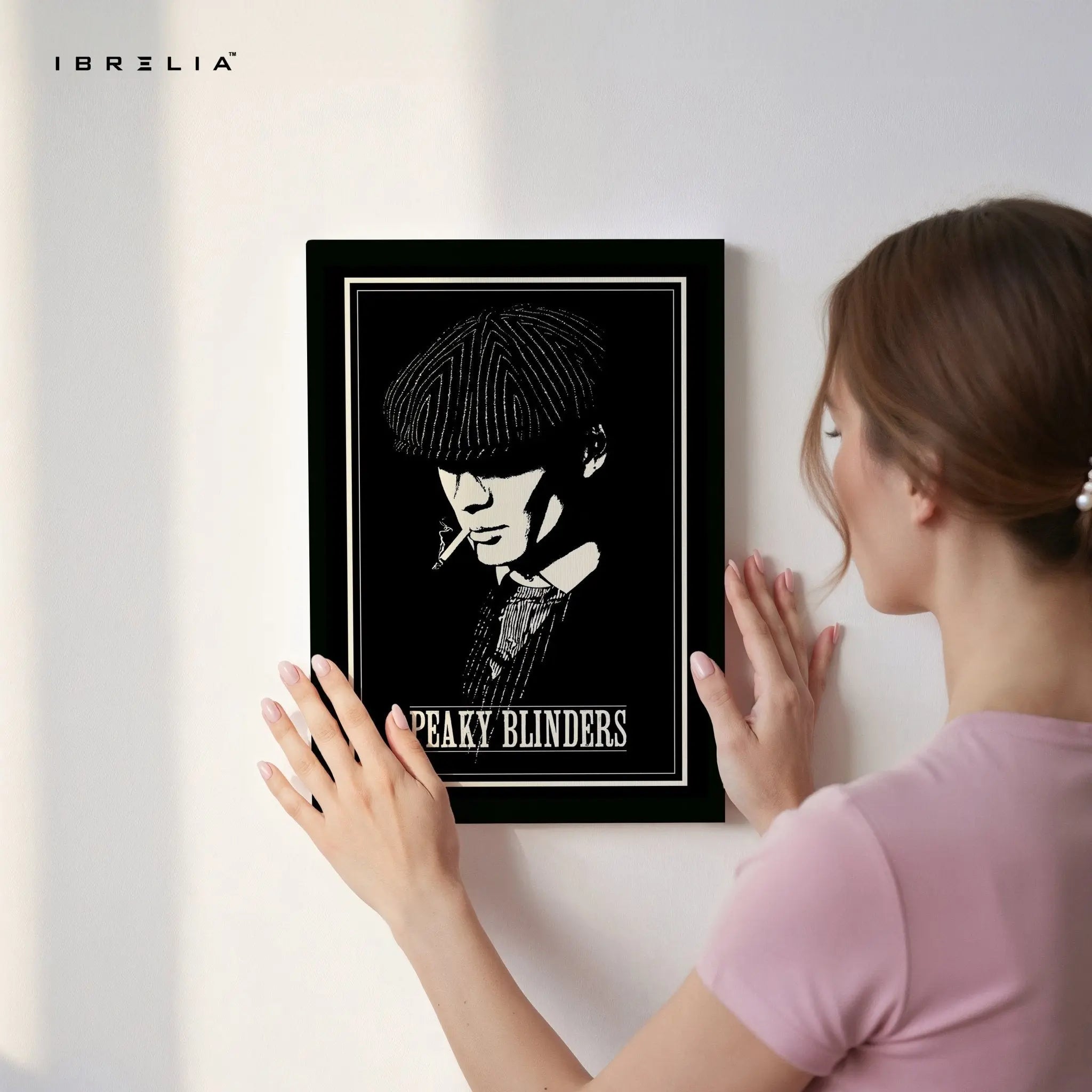 Peaky Blinders “Thomas Shelby” Noir Edition – 4K Ultra Wrap Frame Wall Art in Pakistan | IBRELIA™ - IBRELIA