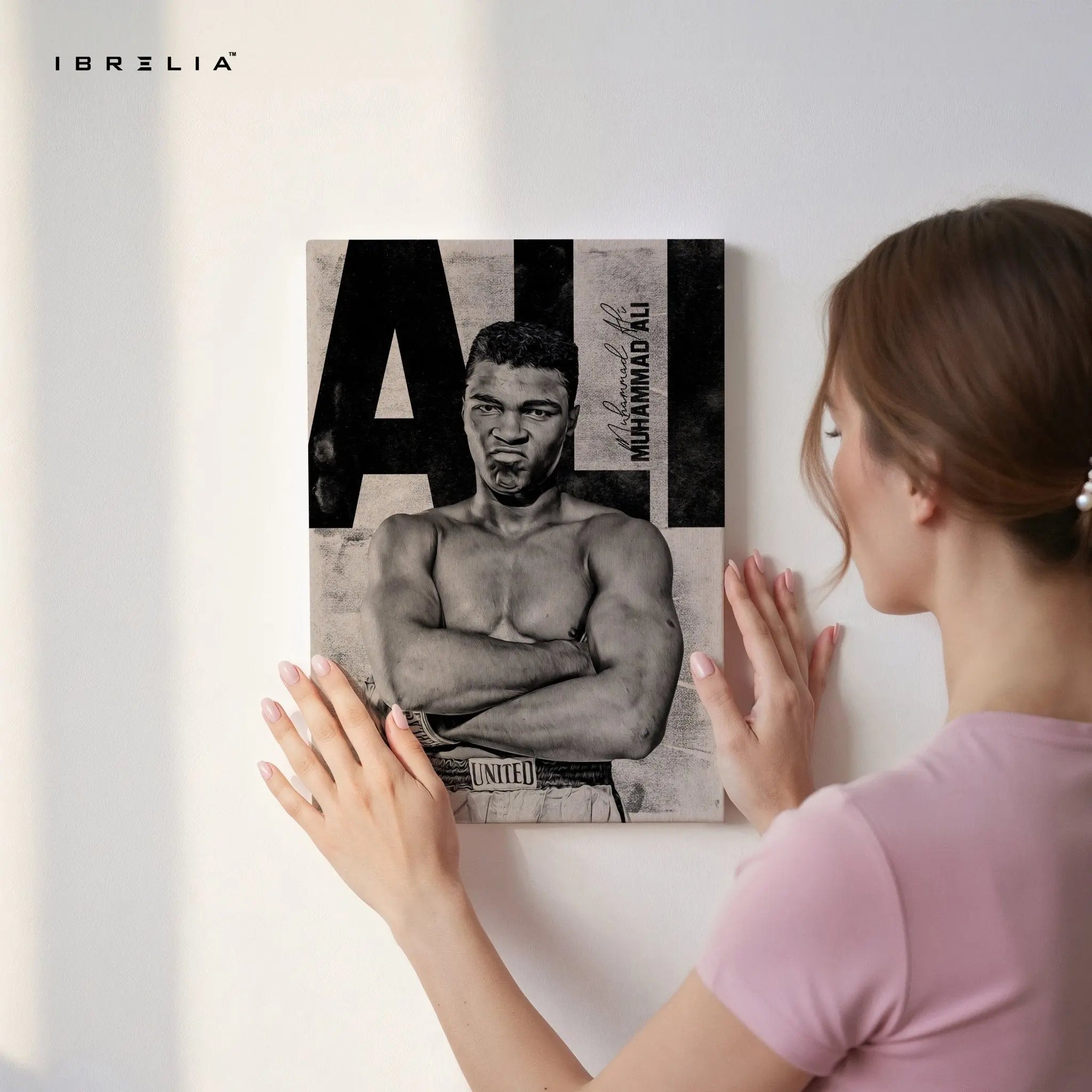 Muhammad Ali “The Greatest” – Boxing Legend Wall Frame | 4K Ultra Wrap Frame Wall Art in Pakistan | IBRELIA™ - IBRELIA