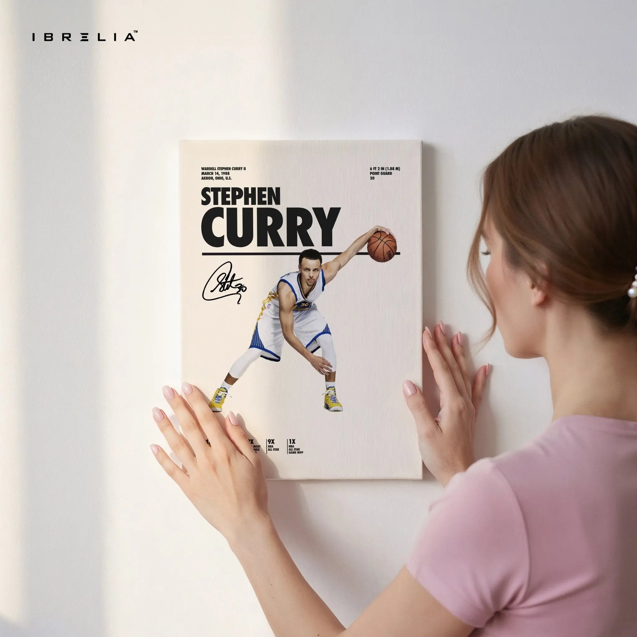 Stephen Curry Dribble Motion – 4K Ultra Wrap Frame Wall Art in Pakistan | IBRELIA™ - IBRELIA