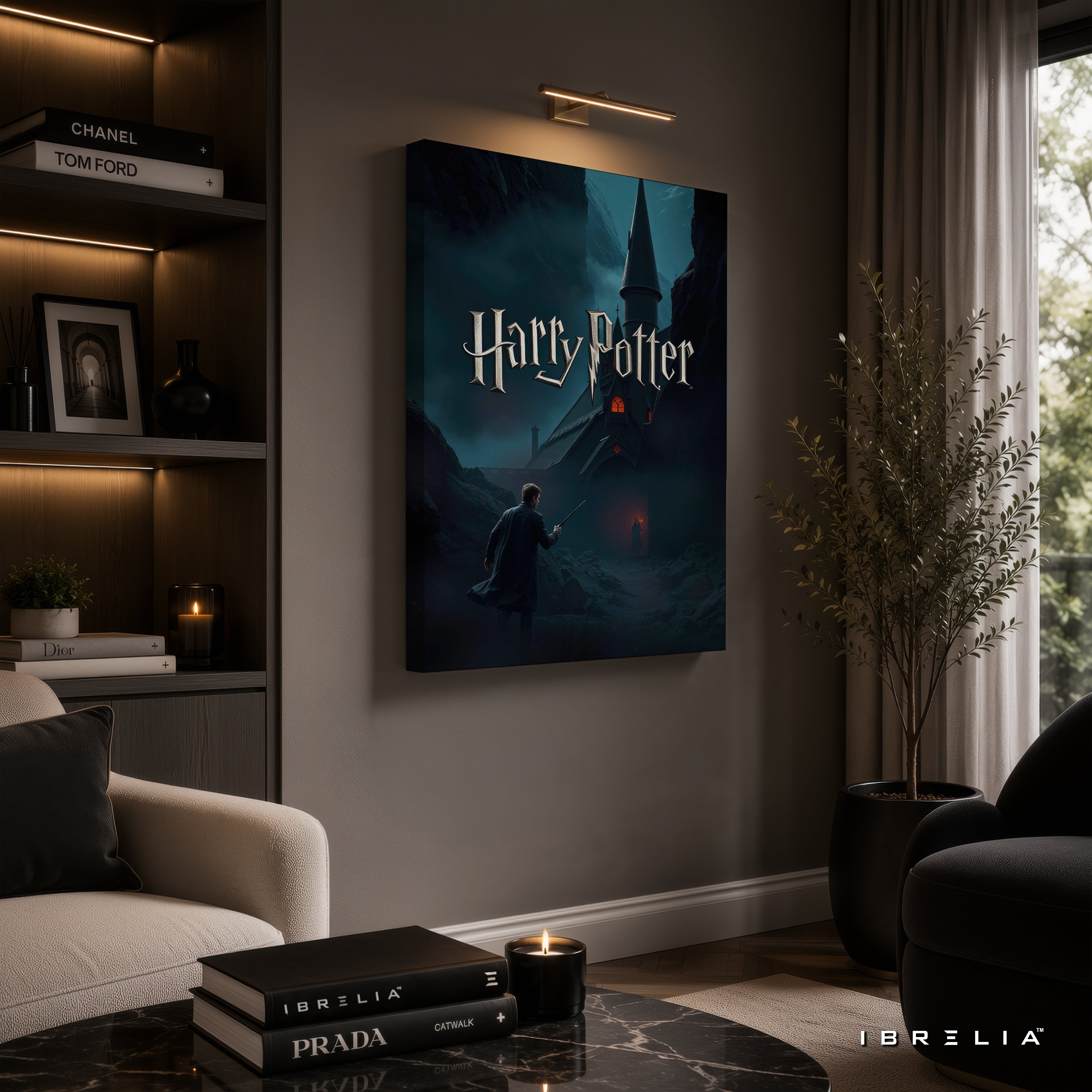 Harry Potter Dark Castle Wall Art – Premium Wrapped MDF Wall Decor | IBRELIA™