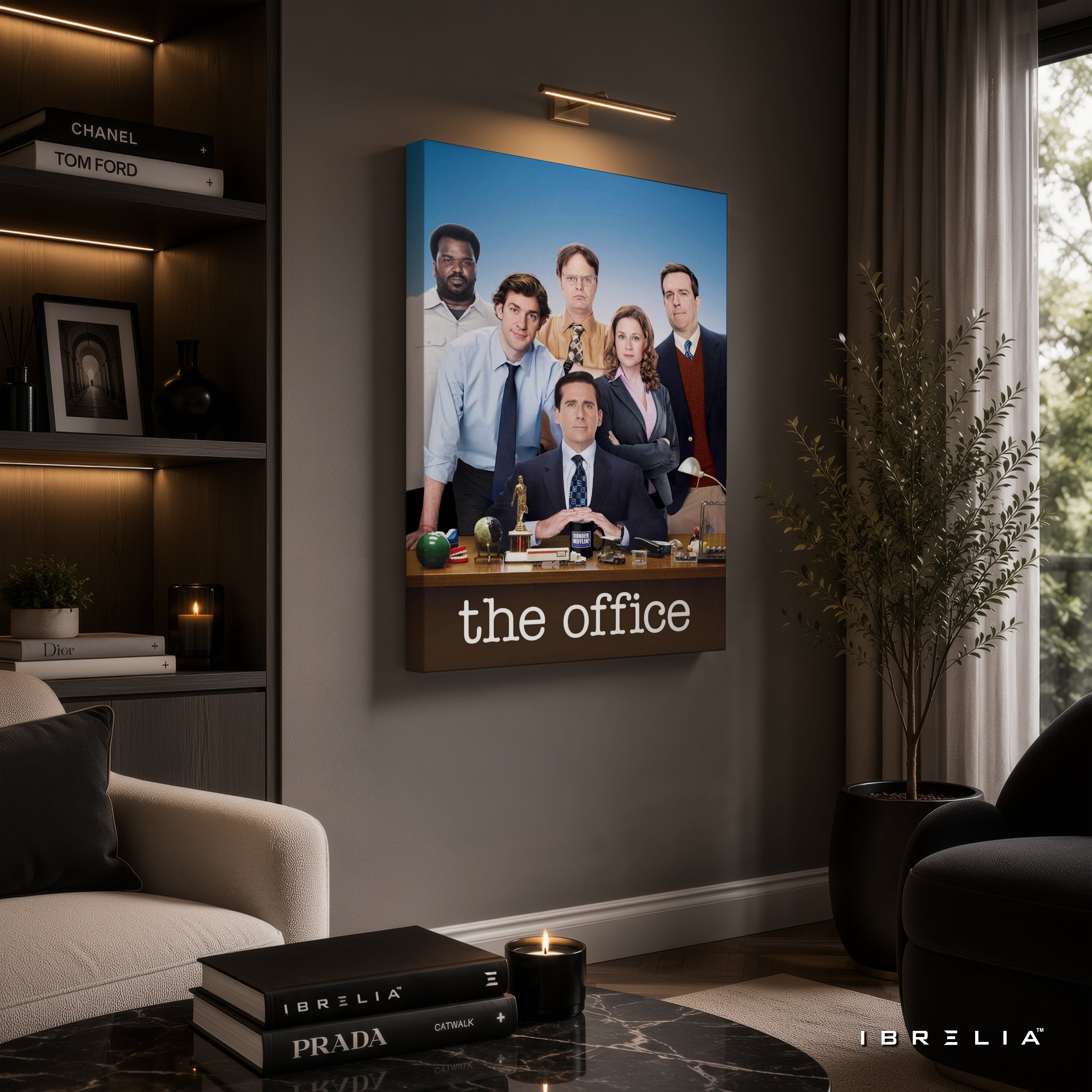 The Office Cast Premium Wall Art – Michael Scott & Dunder Mifflin 4K Wrapped MDF Frame | IBRELIA™