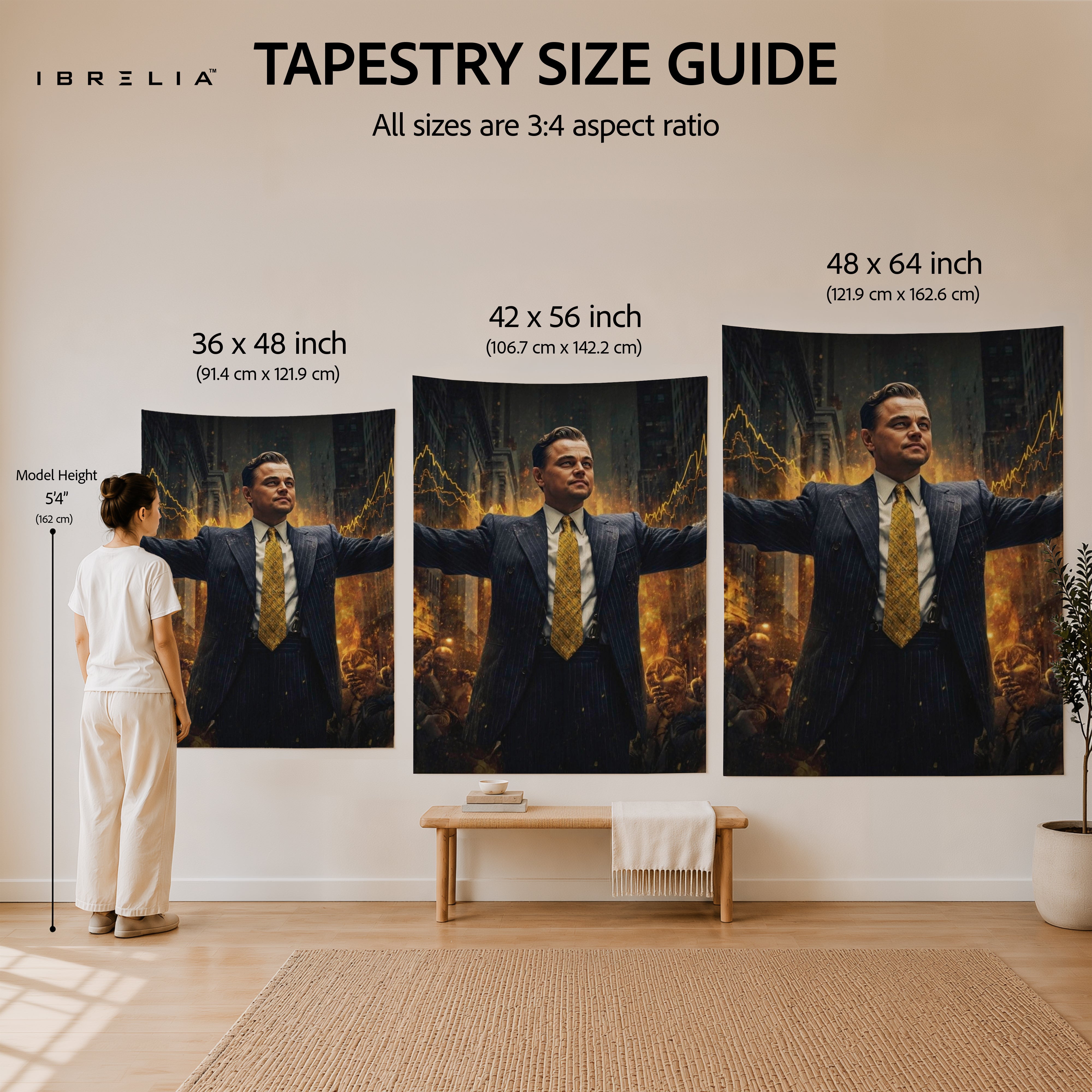 The Wolf of Wall Street Success Wall Tapestry – Premium Motivational Wall Hanging for Home, Office & Trading Room