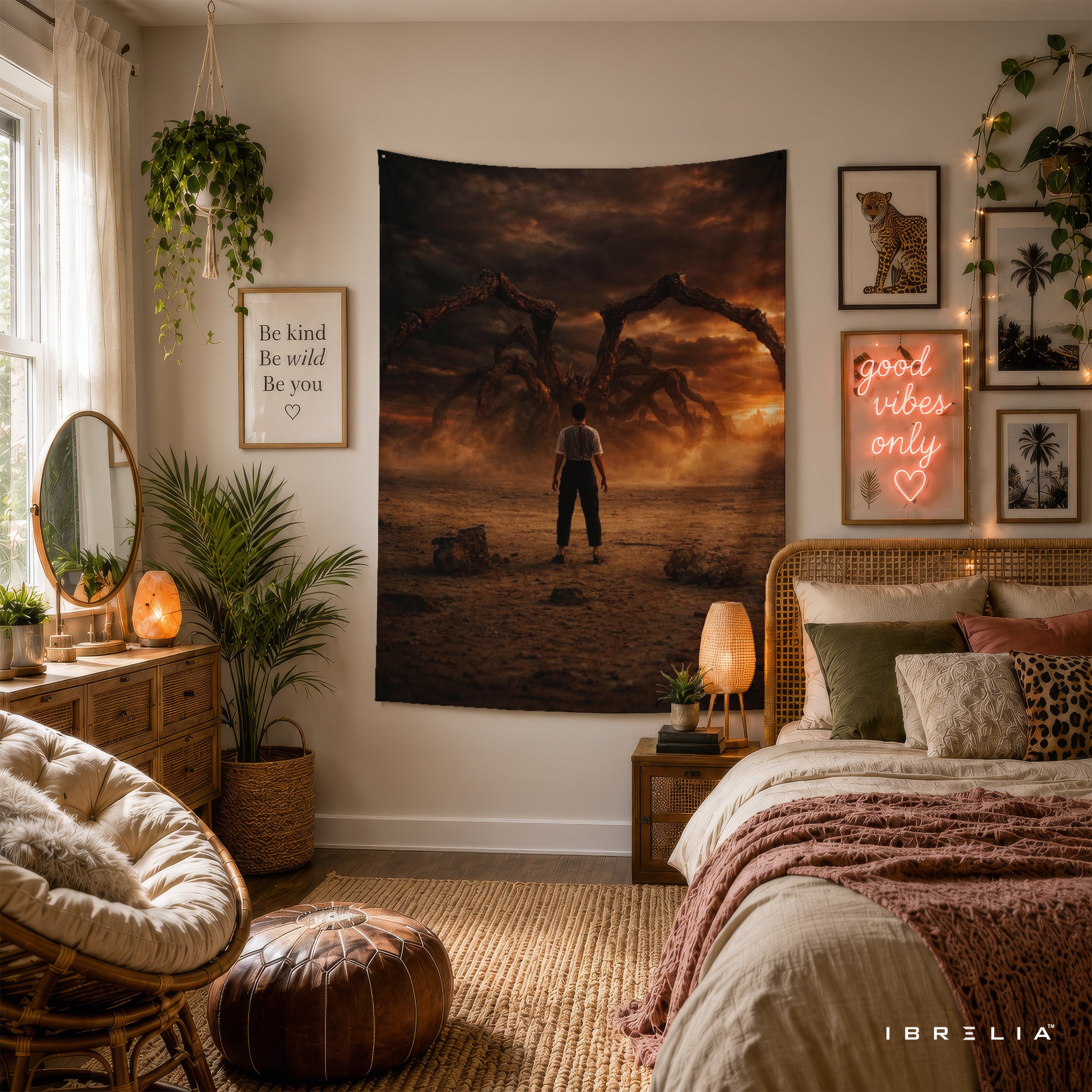 Stranger Things Mind Flayer Wall Tapestry – Epic Monster Fan Art Wall Hanging