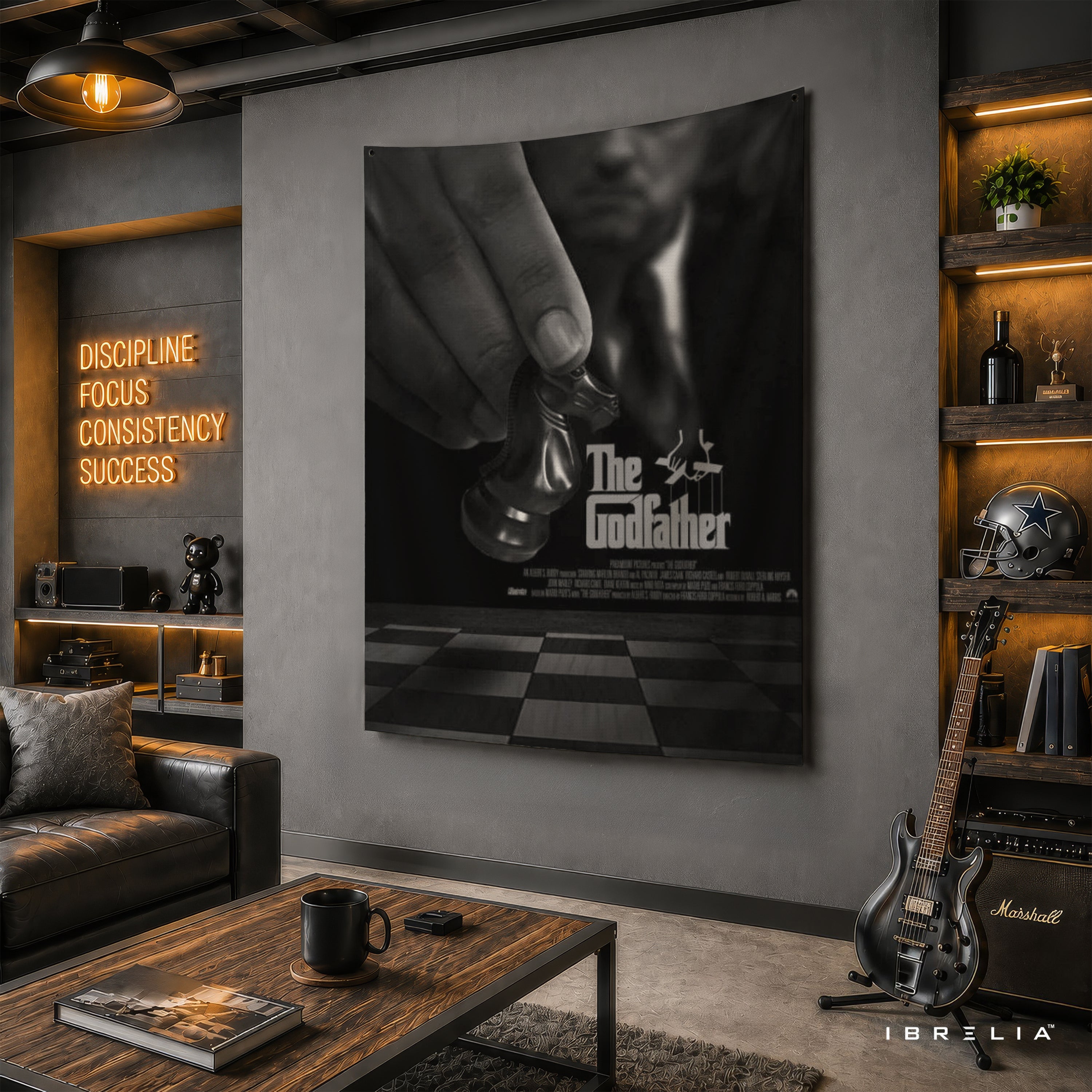The Godfather Chess Piece Wall Tapestry – Premium Movie Wall Hanging & Home Decor in Pakistan