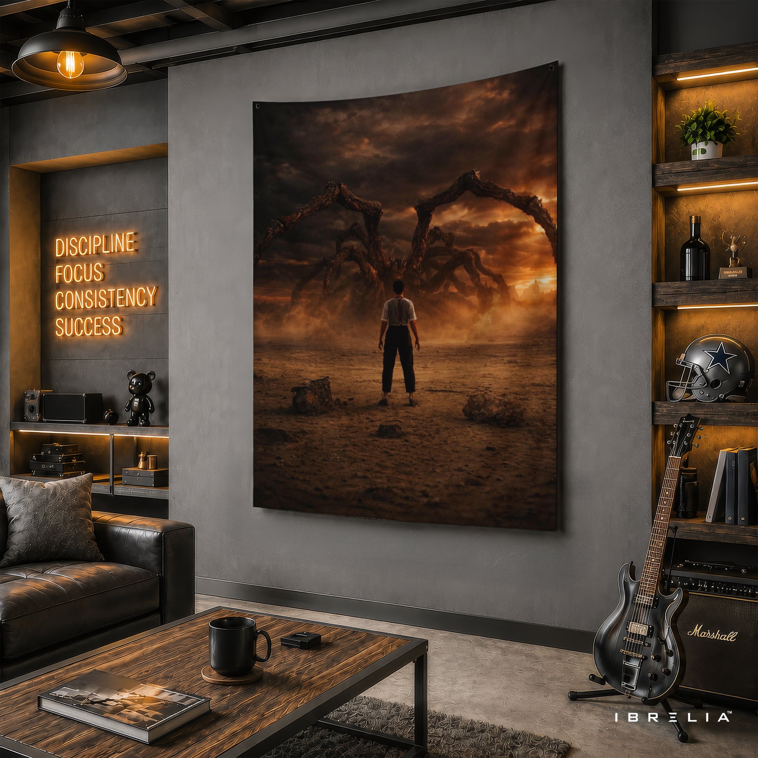 Stranger Things Mind Flayer Wall Tapestry – Epic Monster Fan Art Wall Hanging