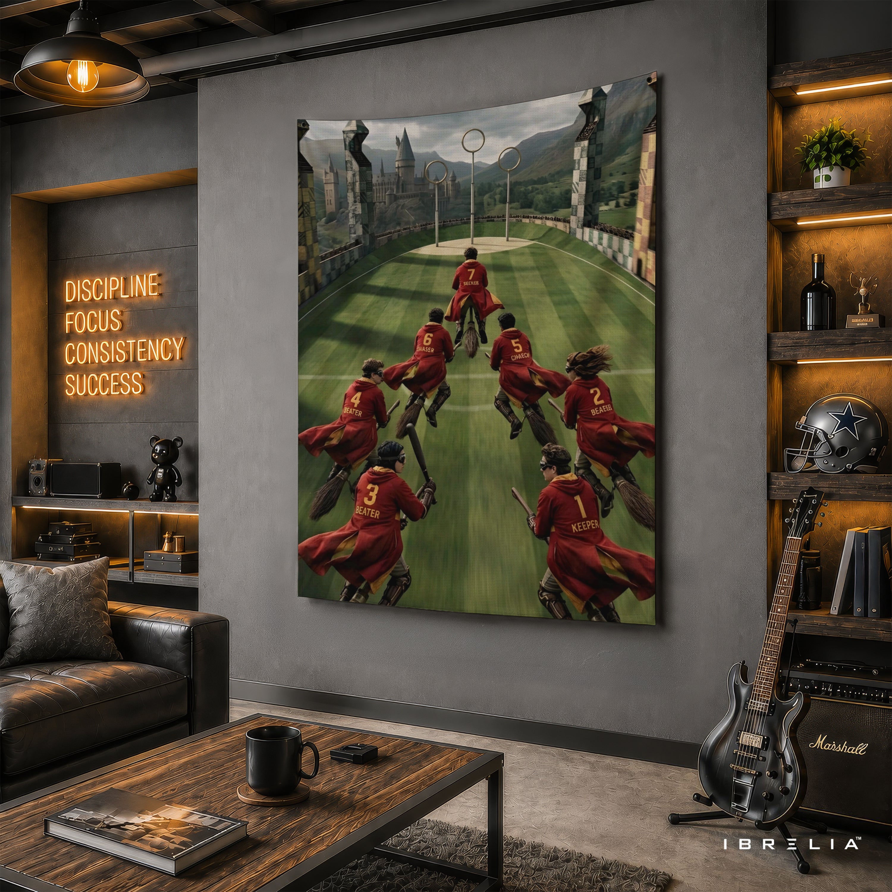 Harry Potter Quidditch Match Wall Tapestry – Premium Fantasy Wall Hanging & Home Decor in Pakistan