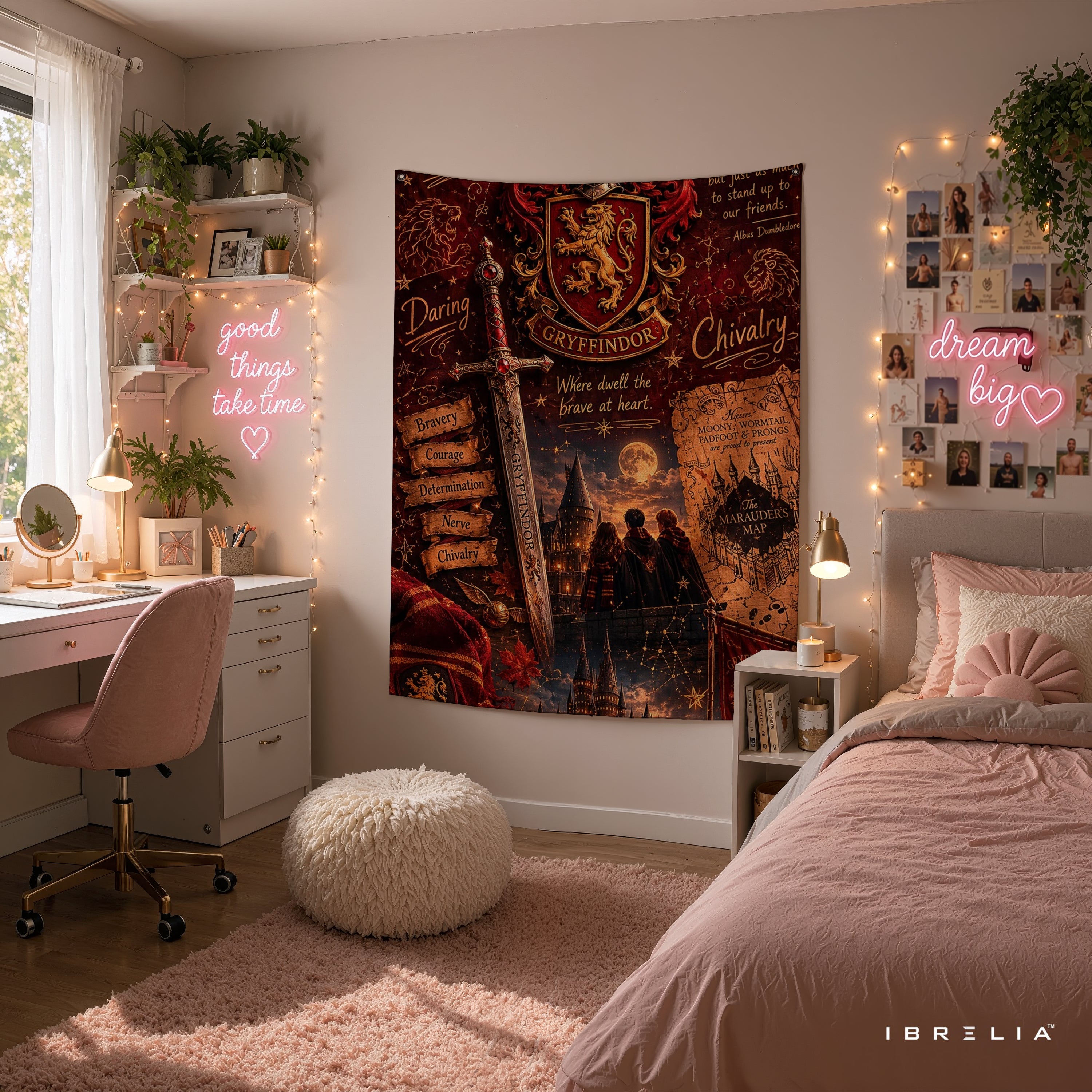 Harry Potter Gryffindor House Wall Tapestry – Premium Fantasy Wall Hanging & Home Decor in Pakistan
