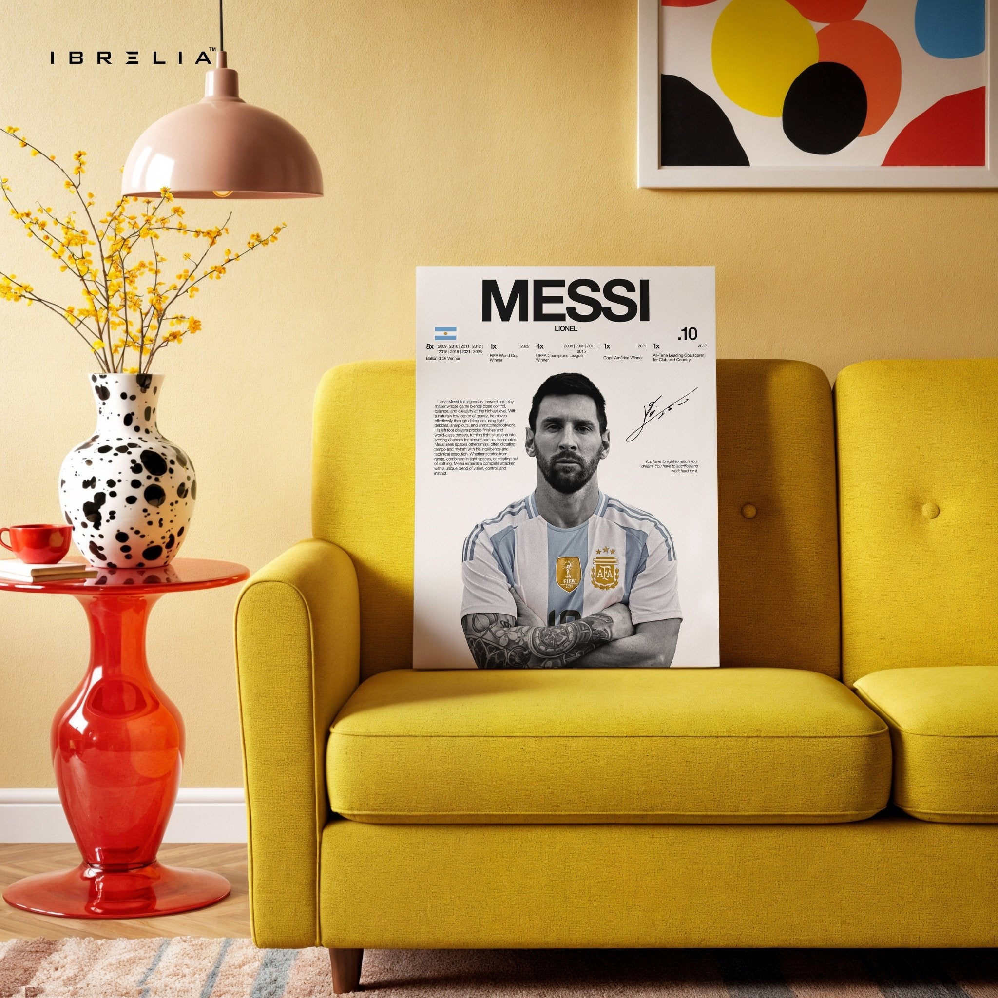 Lionel Messi – The GOAT Edition 4K Ultra Wrap Frame Wall Art in Pakistan | IBRELIA™ - IBRELIA