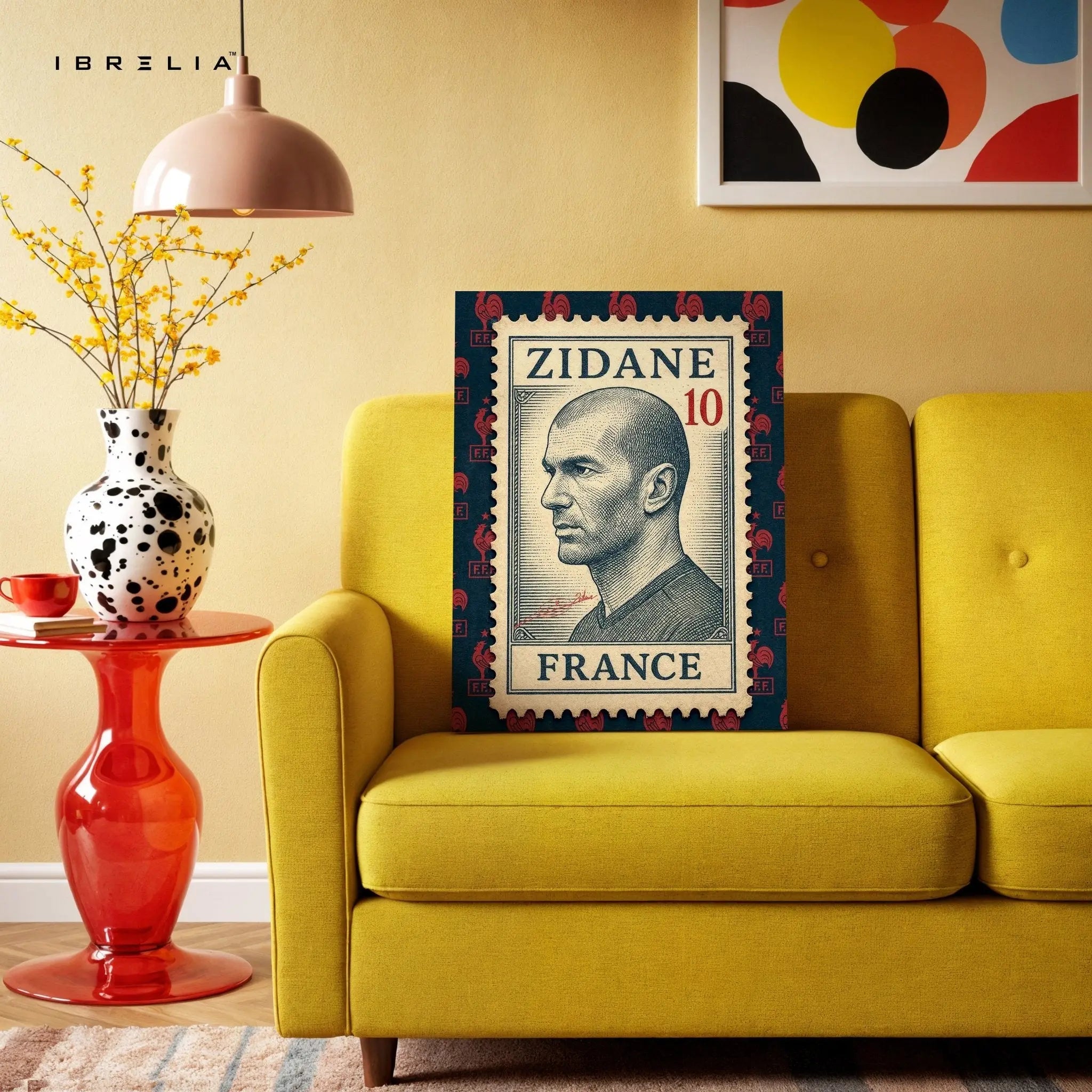 Zidane Stamp Edition – 4K Ultra Wrap Frame Wall Art in Pakistan | IBRELIA™ - IBRELIA