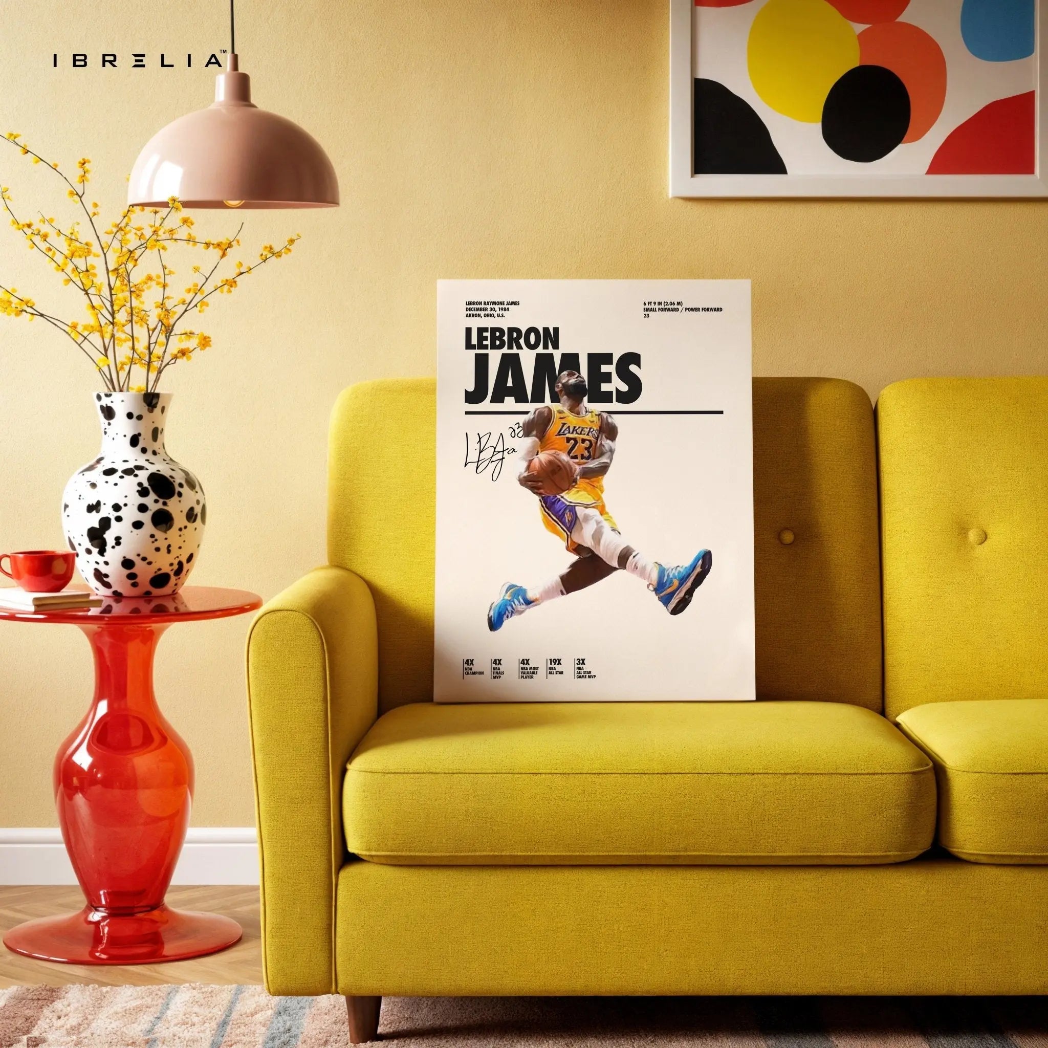 LeBron James Lakers Dunk – 4K Ultra Wrap Frame Wall Art in Pakistan | IBRELIA™ - IBRELIA