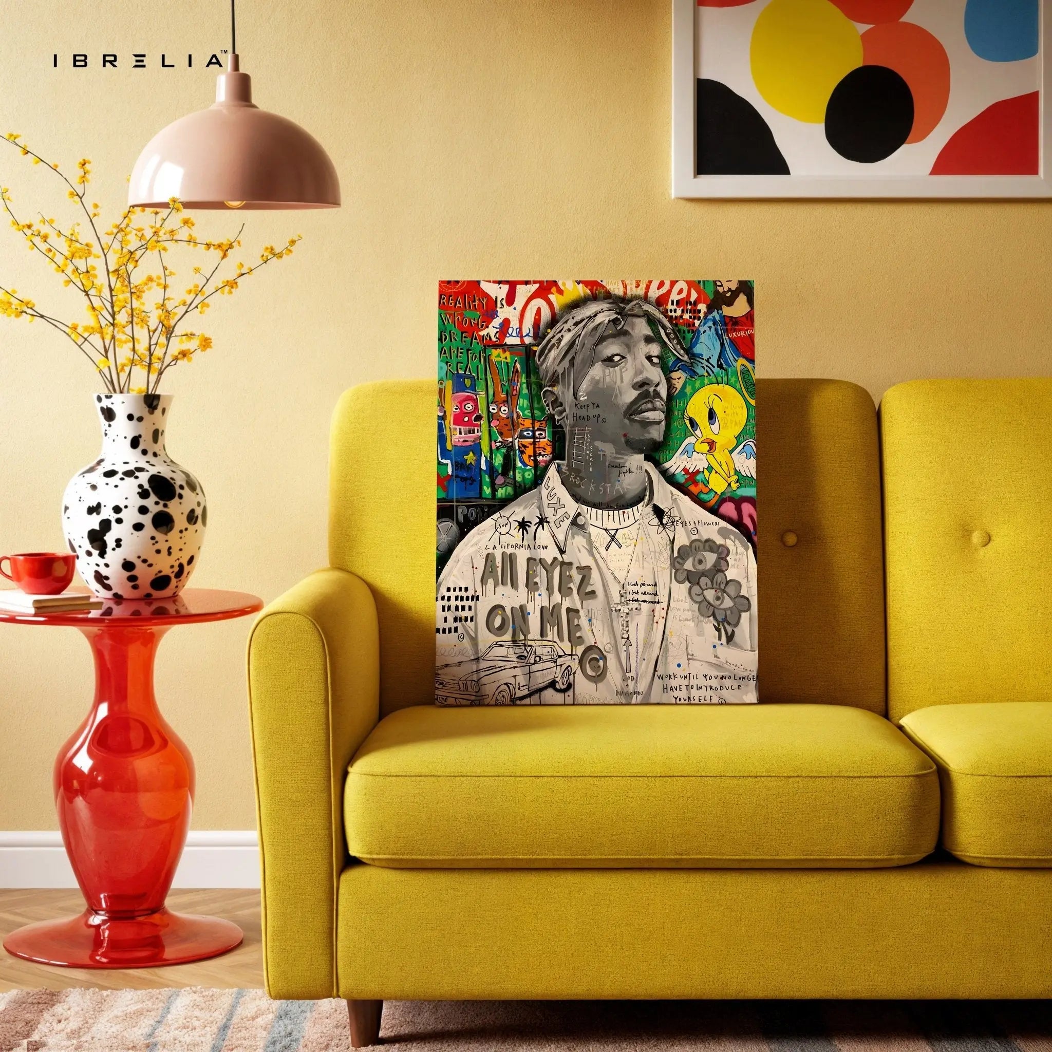 2Pac “All Eyez On Me” Graffiti 4K Wall Art in Pakistan | IBRELIA™ - IBRELIA
