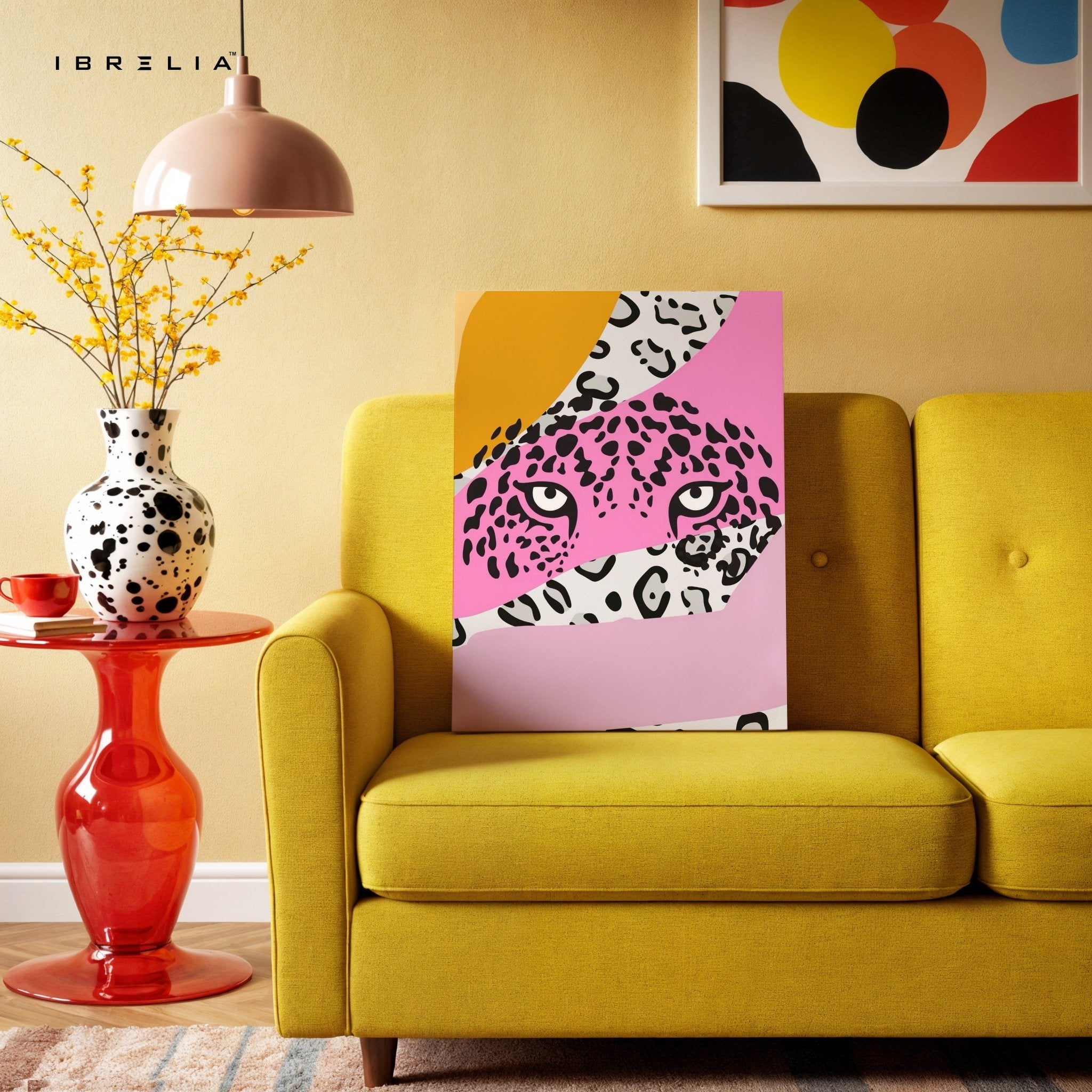 Pink Panther Abstract Wall Frame | 4K Ultra Wrap Frame Wall Art in Pakistan | IBRELIA™ - IBRELIA